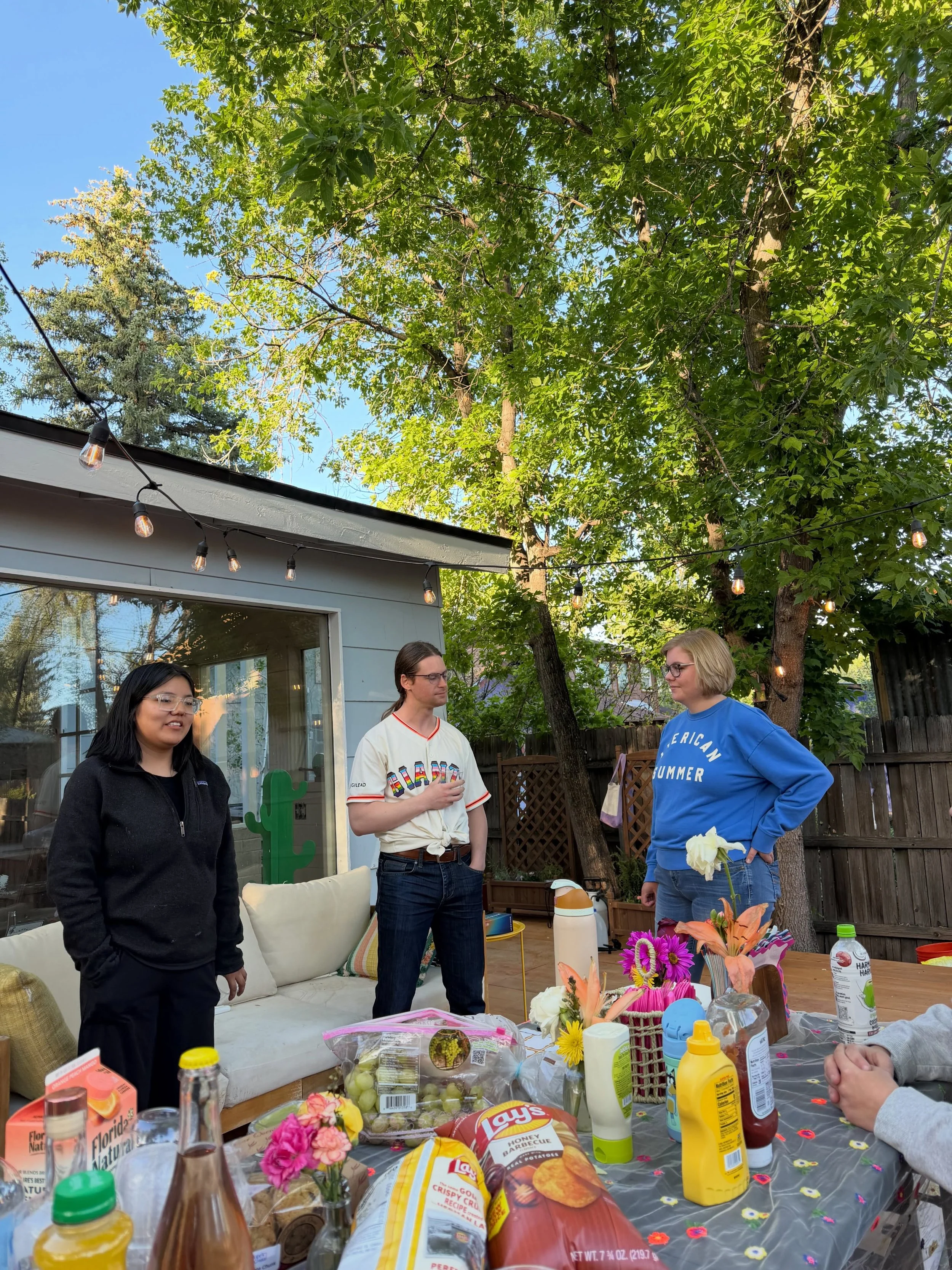 Our college + young adults group had such a sweet time last Friday celebrating the joys of life and building community together over shared values and shared burgers 🍔✨

We&rsquo;re grateful for spaces that bring people together in meaningful ways.
