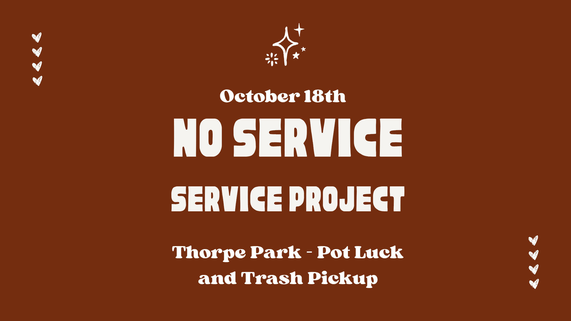 Service Sunday at Thorpe