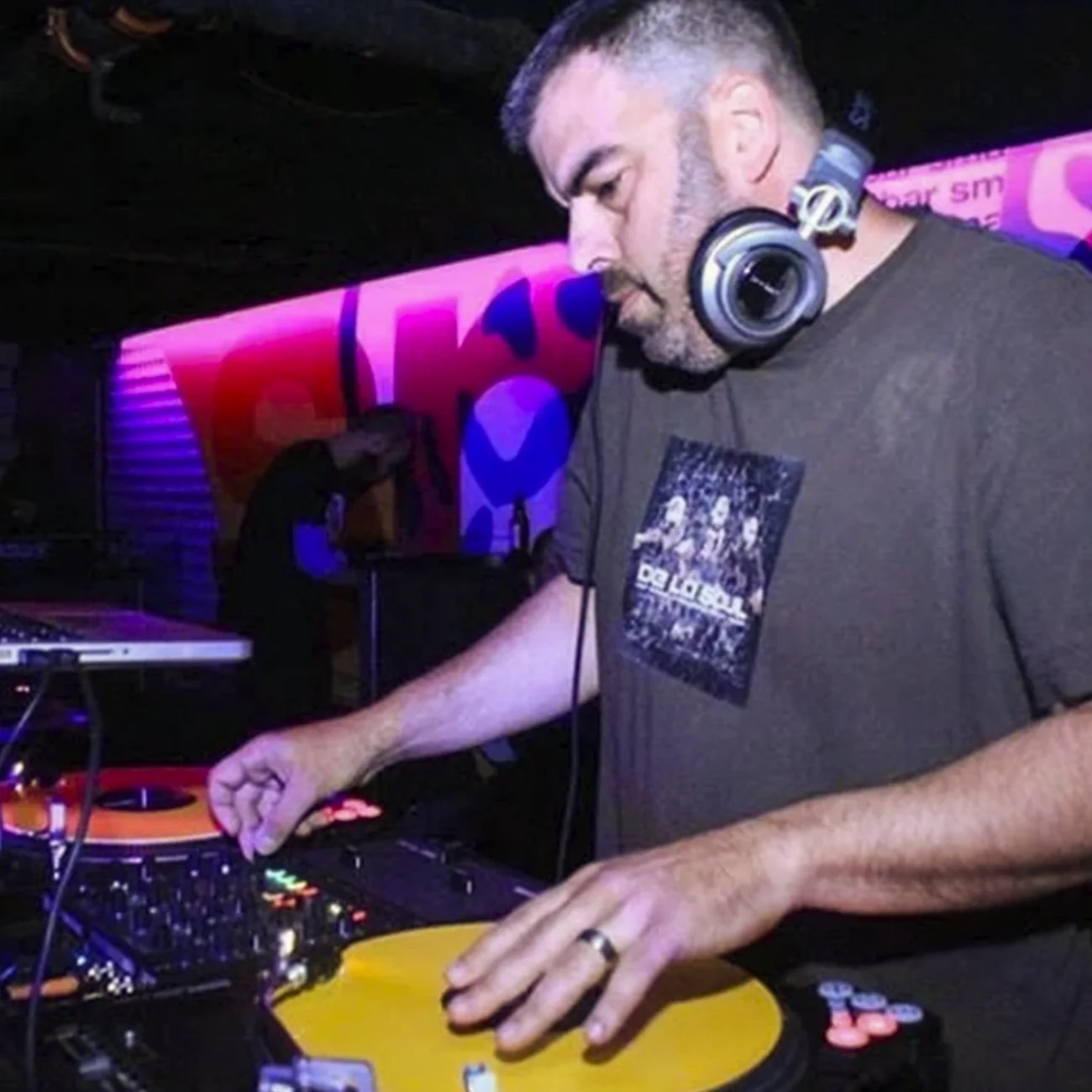 DJ Teebot at Vocalo’s ‘Quest for the Best’ Competition.