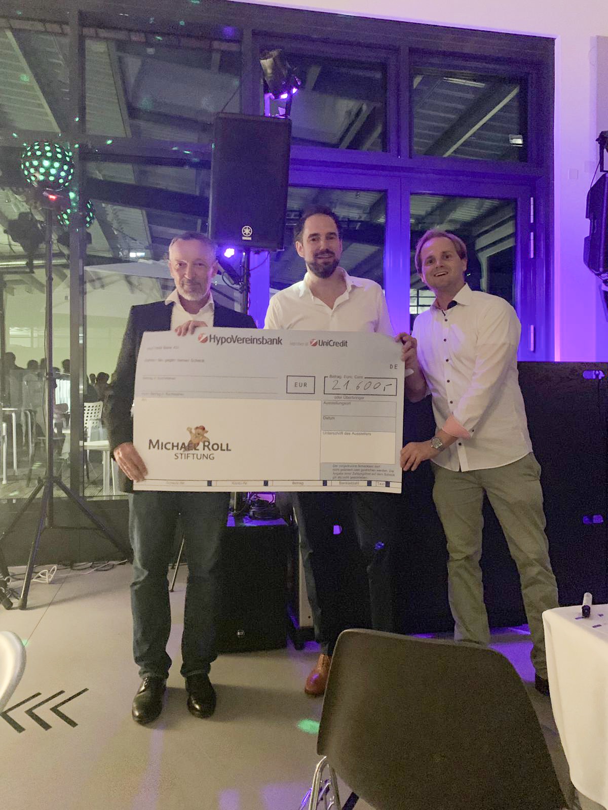 21.600 € für die Michael Roll Stiftung