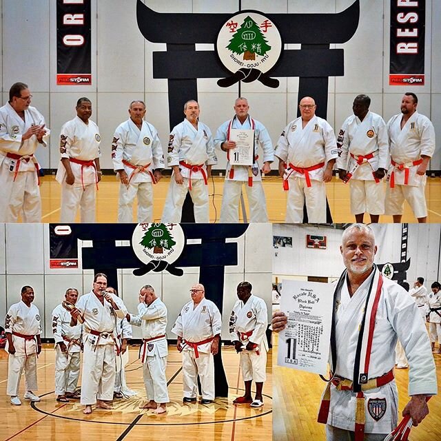 Still in awe of this particular moment in time, surrounded by my mentors, students, fellow instructors and family.  The moment I received a priceless gift, a piece of history...from a very close friend and brother!  So very thankful for you Kyoshi St