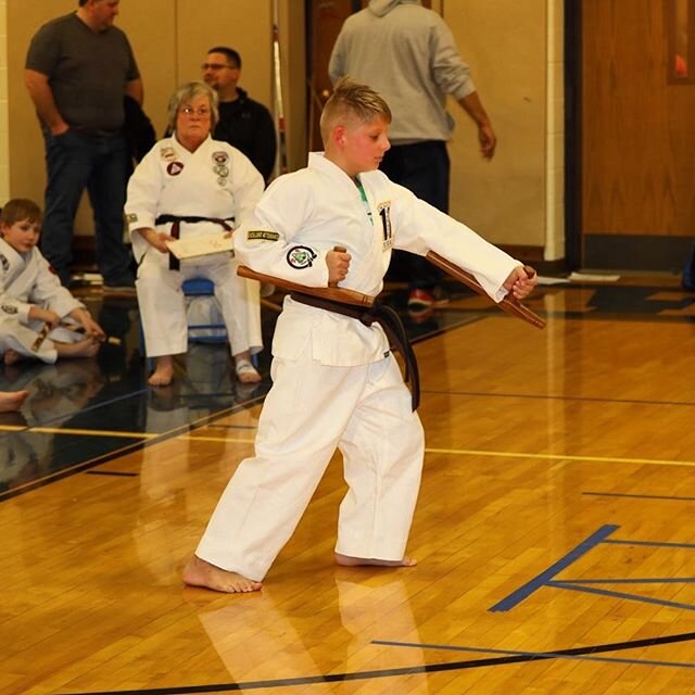 Alex Thompson- LMAA Competition Team member performing at the PKC Indiana State Karate Tournament.
