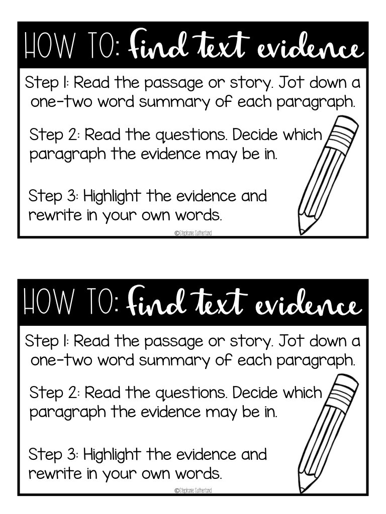 cite evidence for an essay