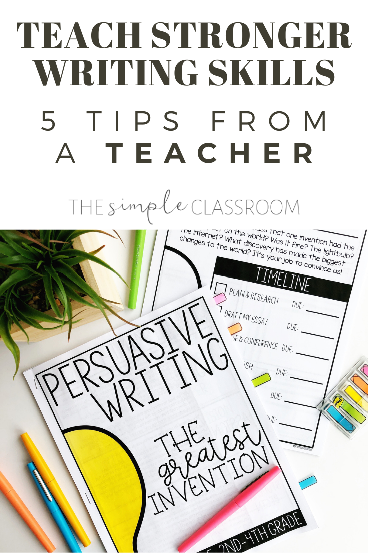 Grow Your Students As Writers This Year — The Simple Classroom