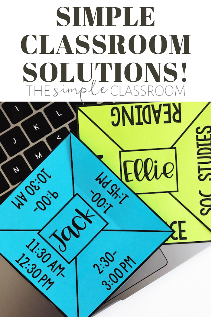 Simple Classroom Solutions | Back to School Made Easy Pt. 2 — The ...