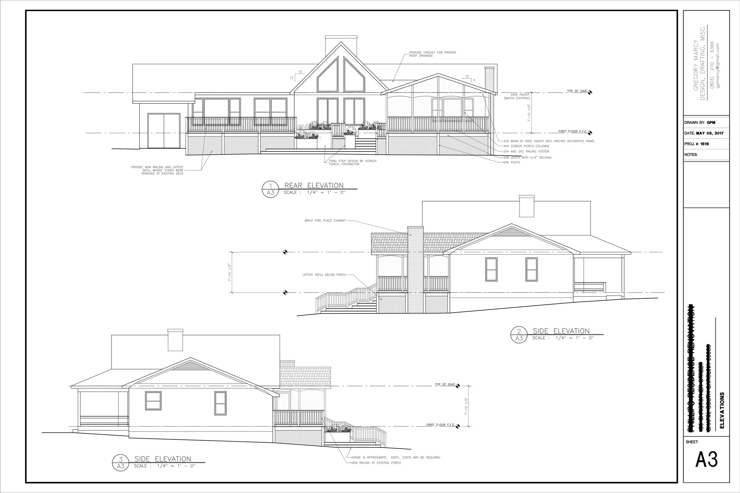 Drafted Elevations