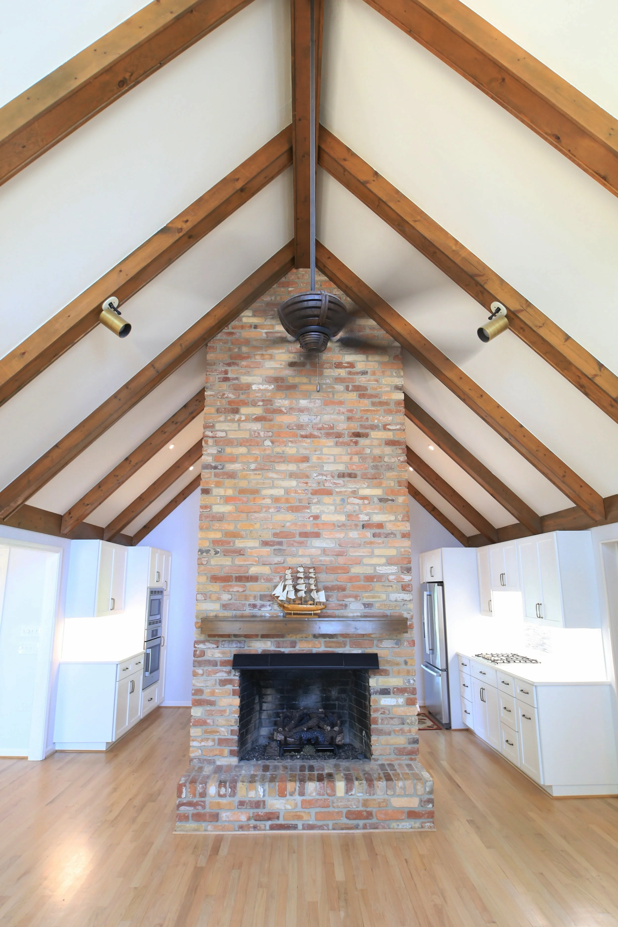 Living Room with Kitchen Beyond