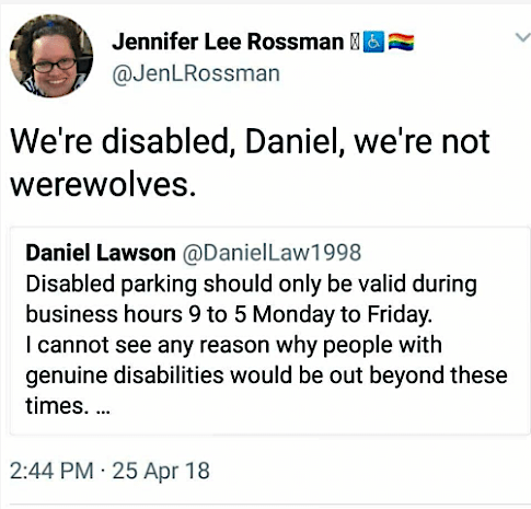 Disabled People Not Werewolves!