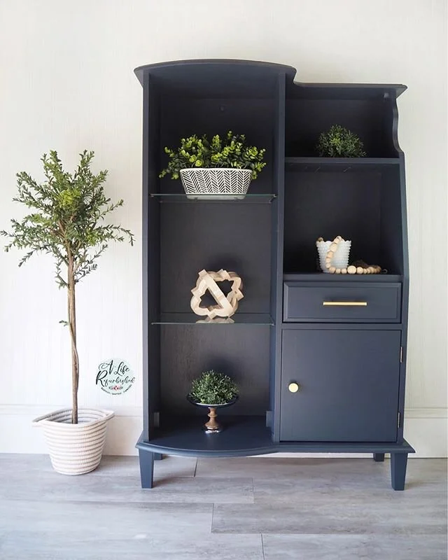 Oh how much do I love working on these small cabinets. 
After doing some demo, adding new legs and hardware, it looks like new. And I couldn&rsquo;t be happier with the results. 
My customer couldn&rsquo;t believe it was the same piece. 
Initially, w