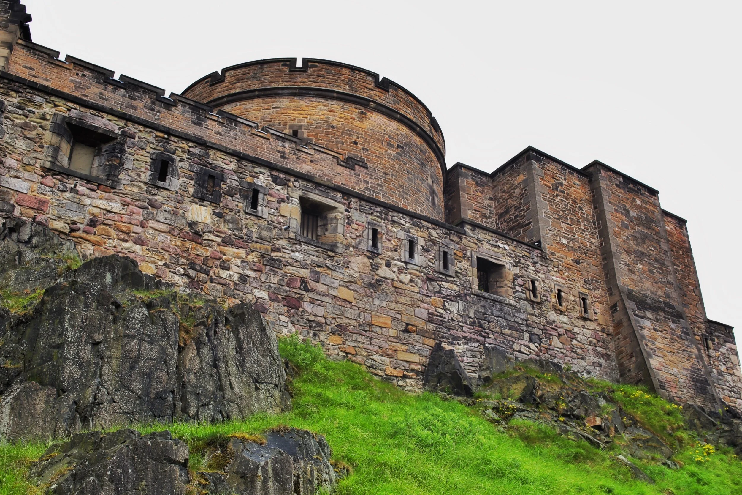 around back of Edinburgh Castle
