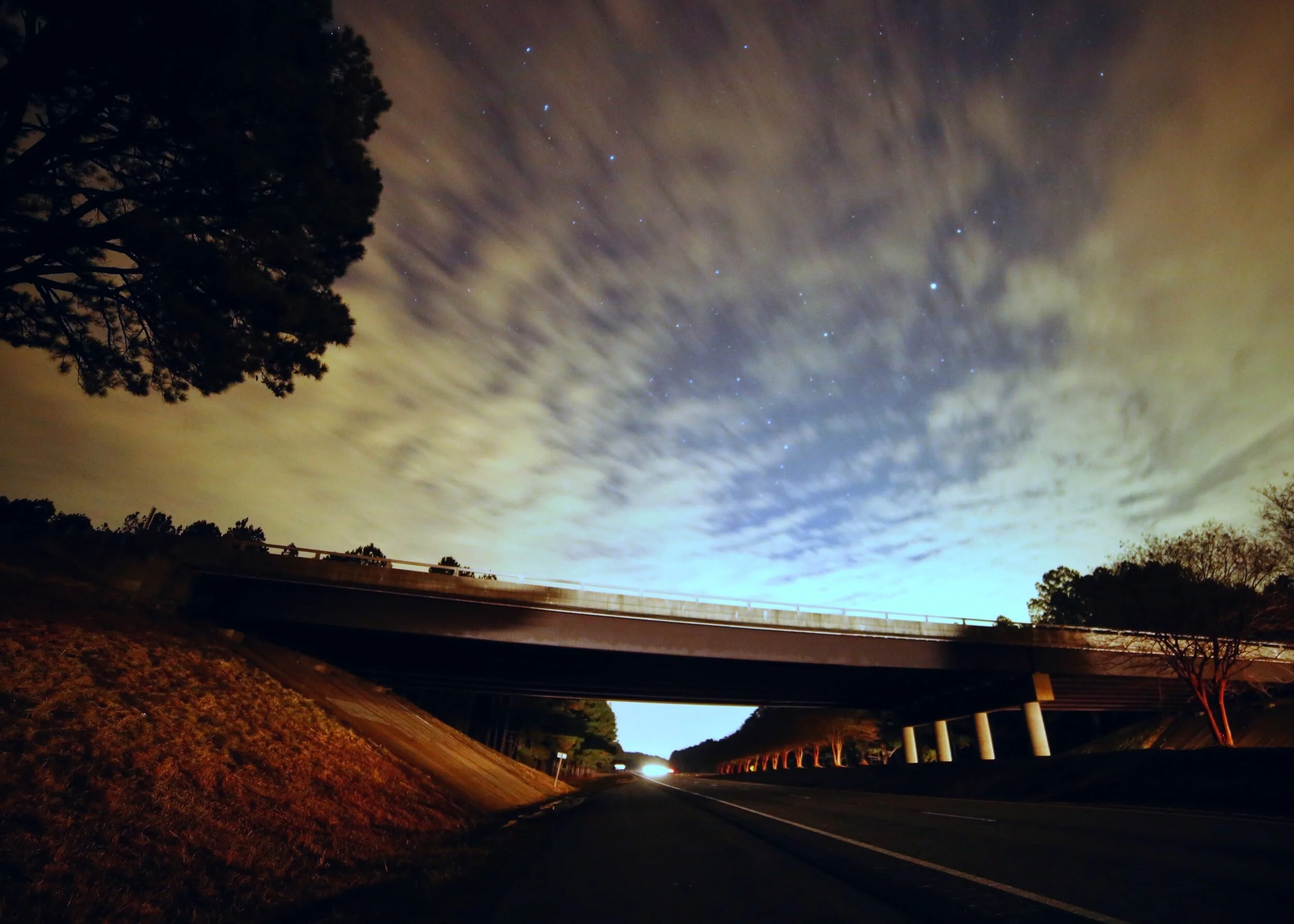 early morning sky, Highway