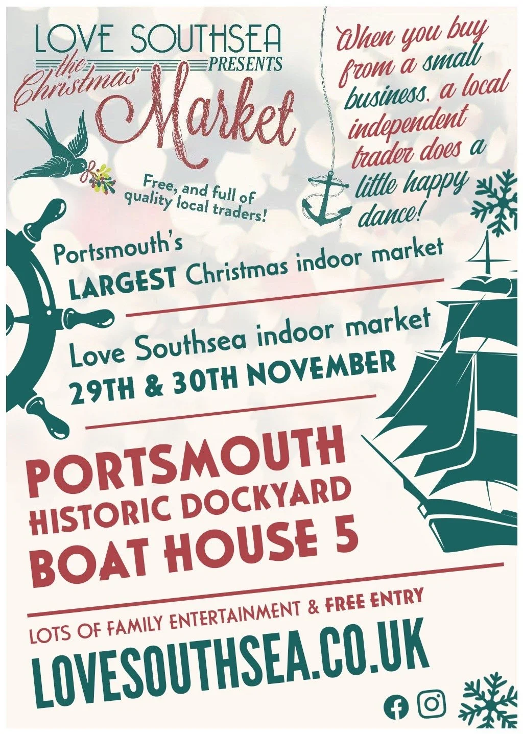 Love Southsea: Historic Dockyard Christmas Market ⚓️🎄 (29th & 30th Nov)