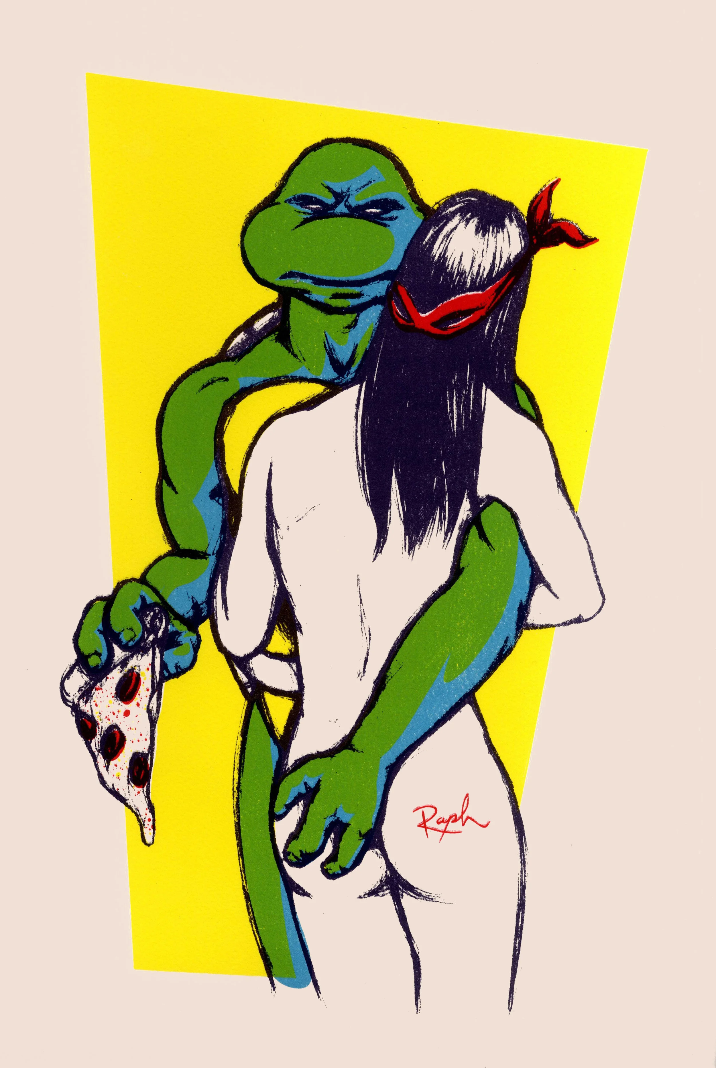 Raph (T-Shirt) . Screen Print. 2011