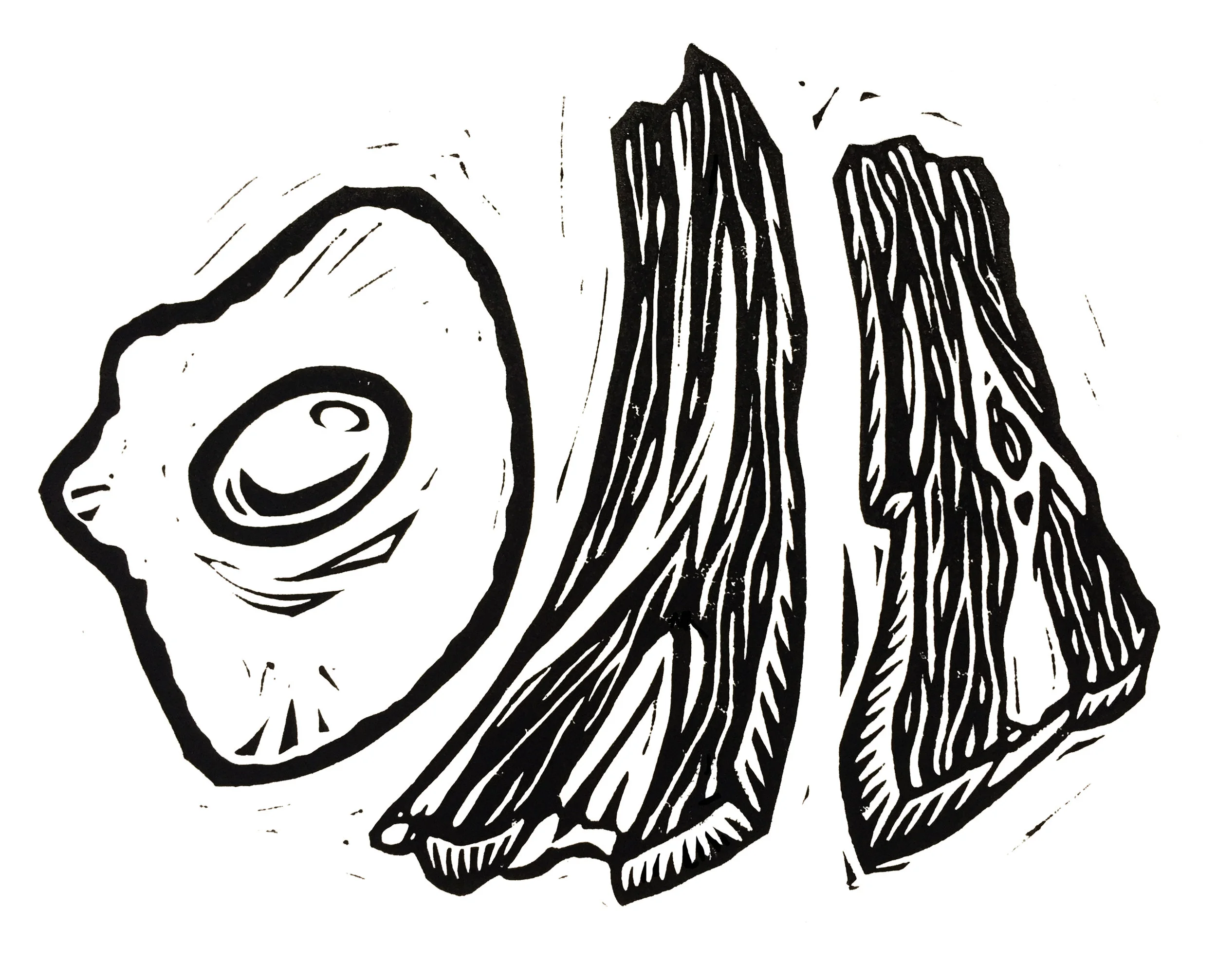 Bacon and Eggs. Linocut. 2018. 4x6.jpg