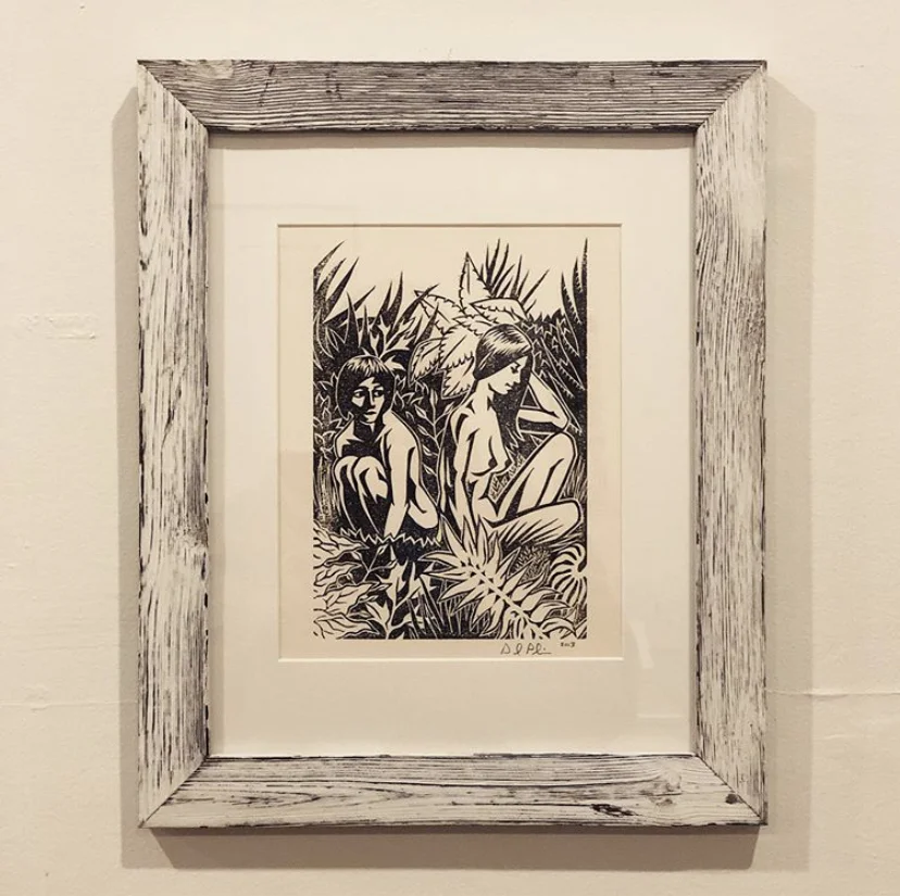 Untitled (Jungle). Linocut. 2013. 6x9”
