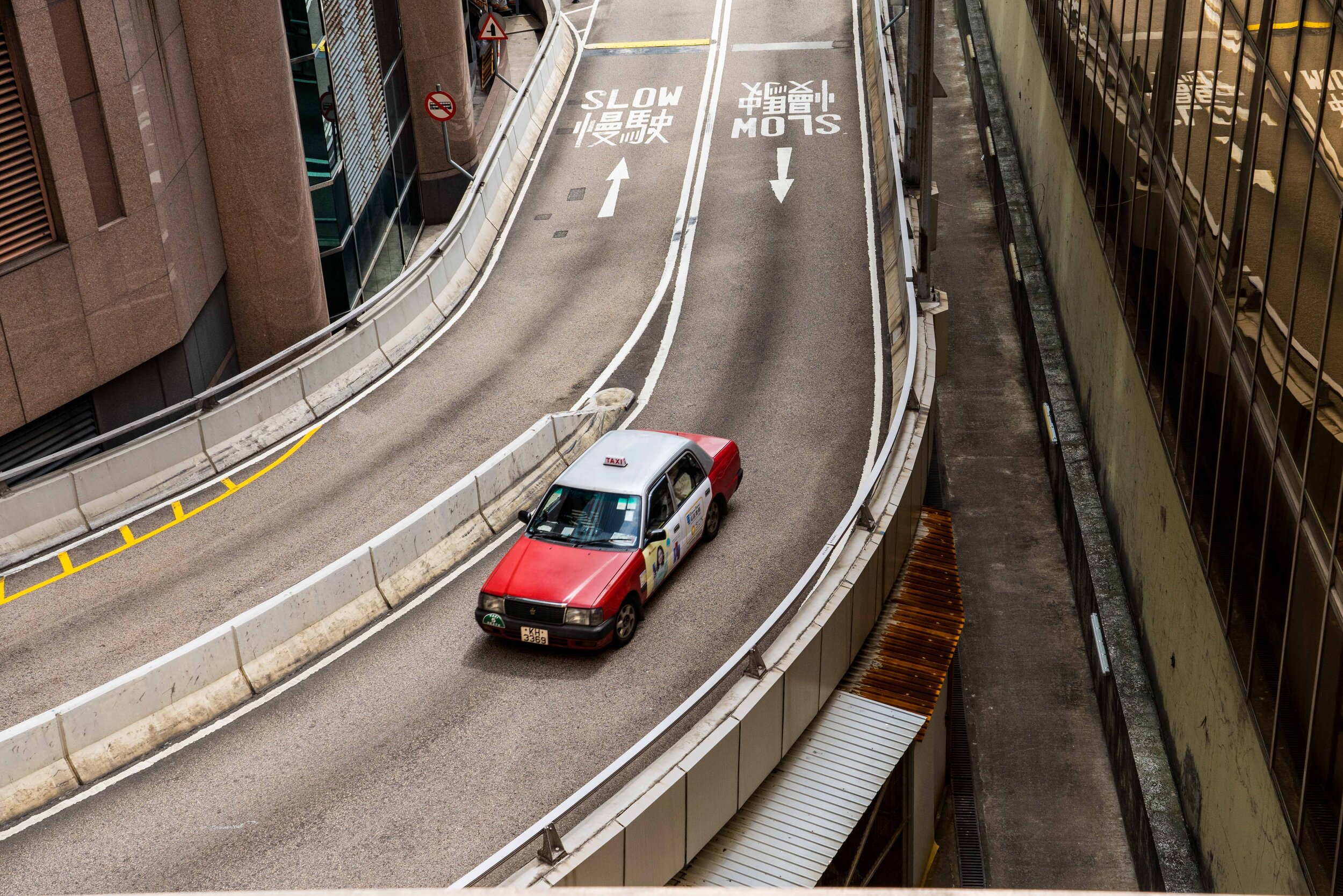 Un taxi à Kowloon