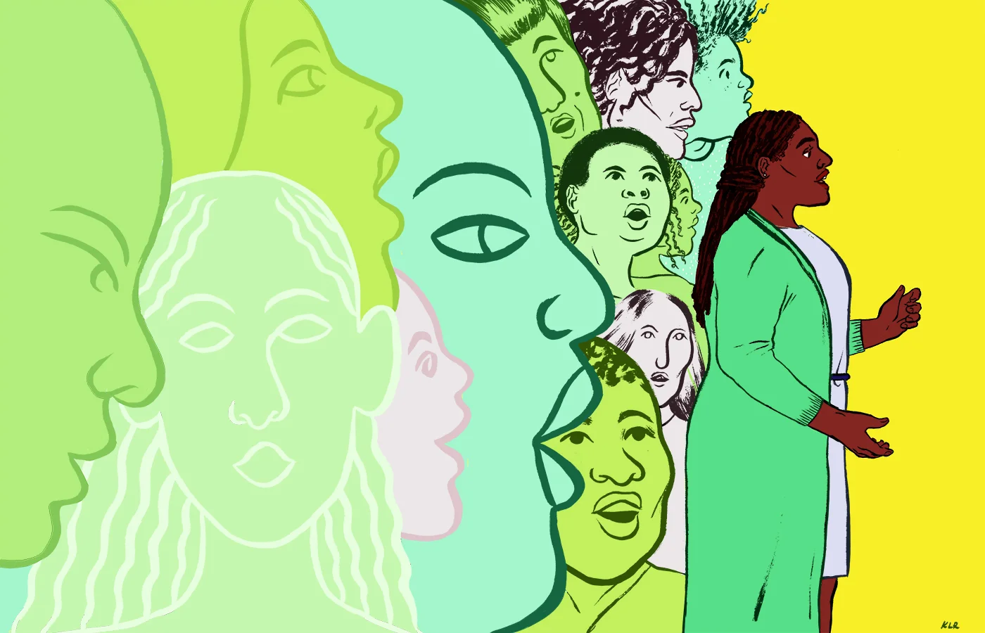 Illustration by K. L. Ricks for the Gather article, "Voice Lessons"