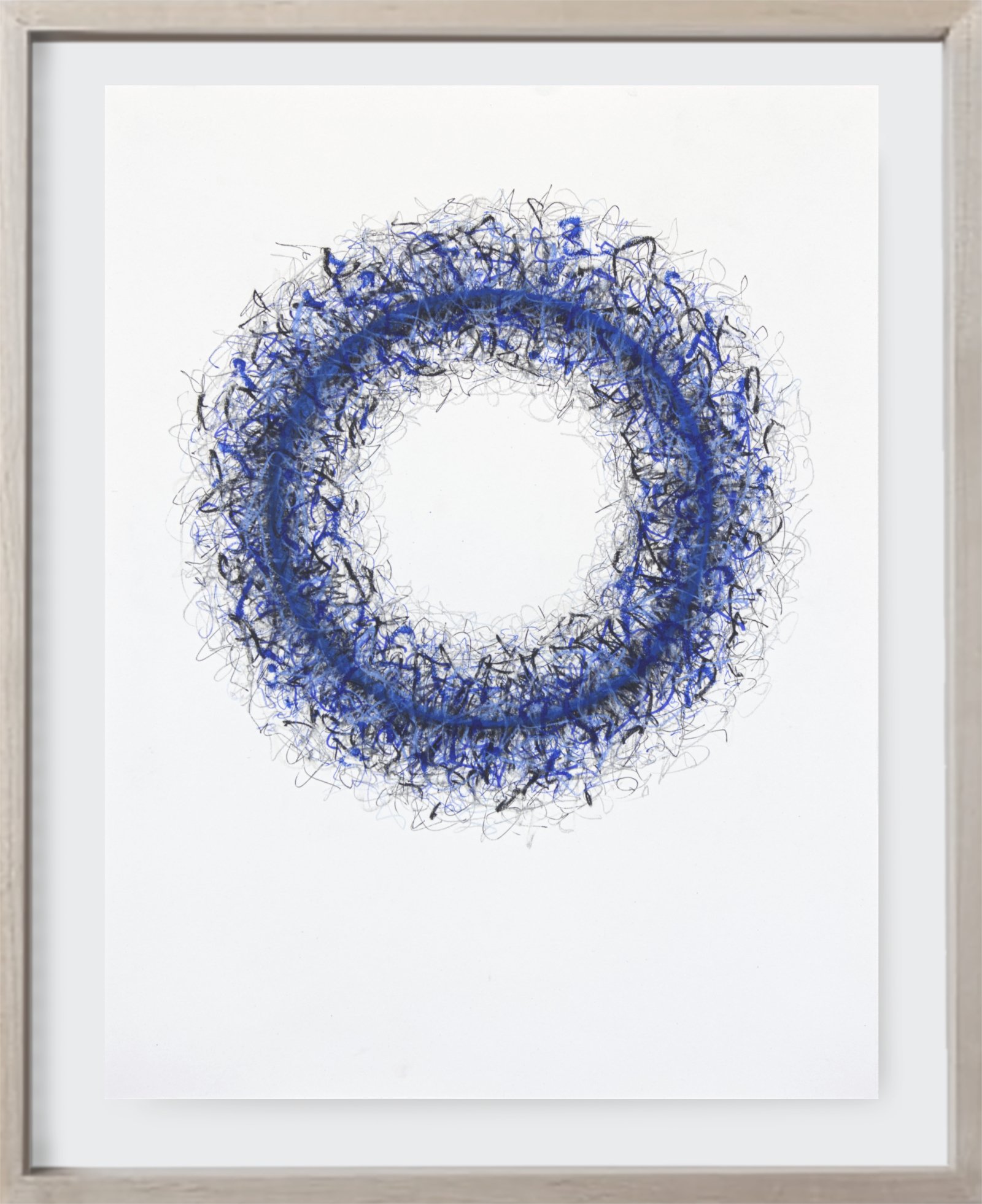   On Paper#204, 2026  
Ink, graphite & pastel on archival paper.  (19 x 24 in.)