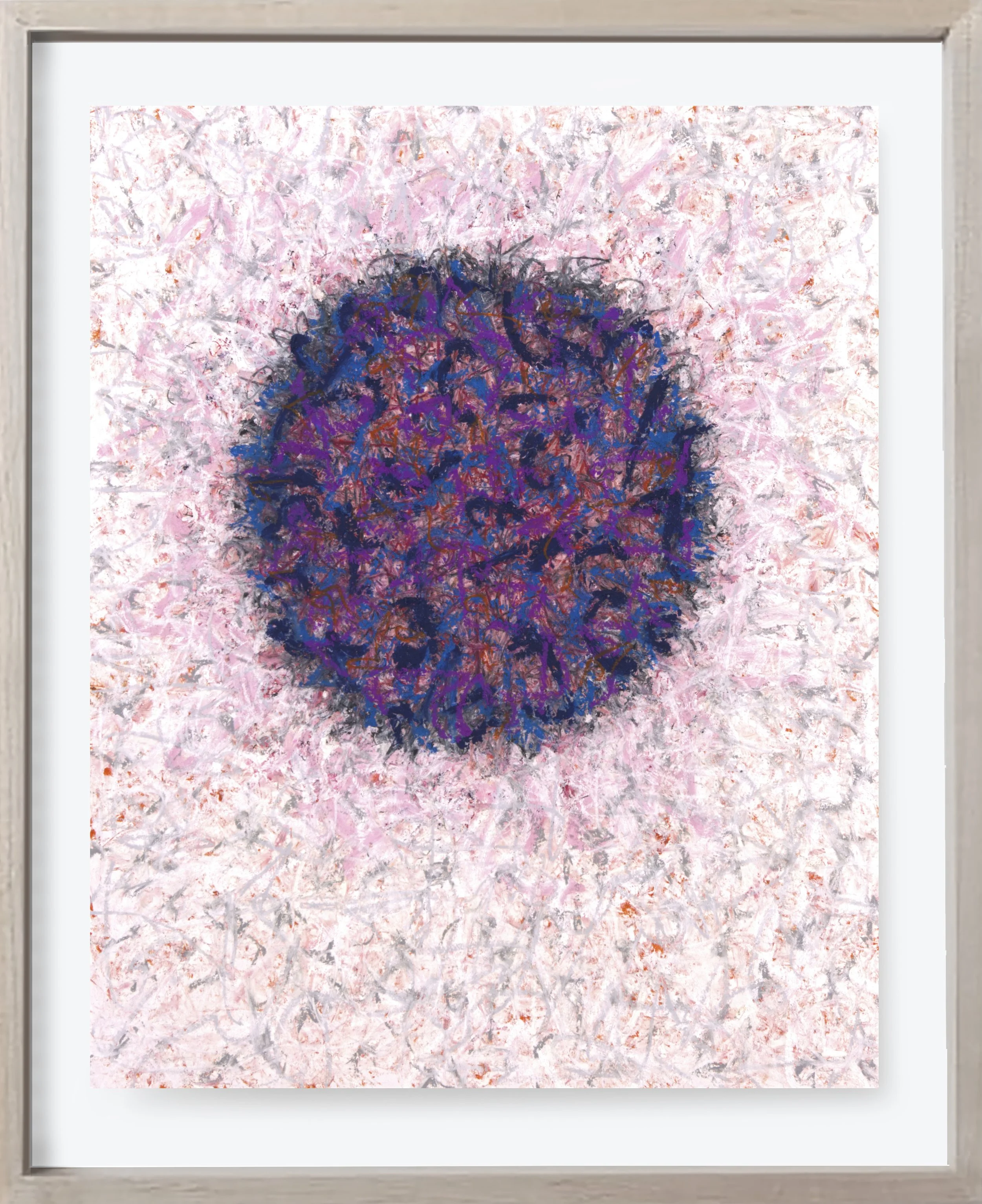  On Paper#167, 2025  
Paint on archival paper. (18 x 24 )   Unframed    

