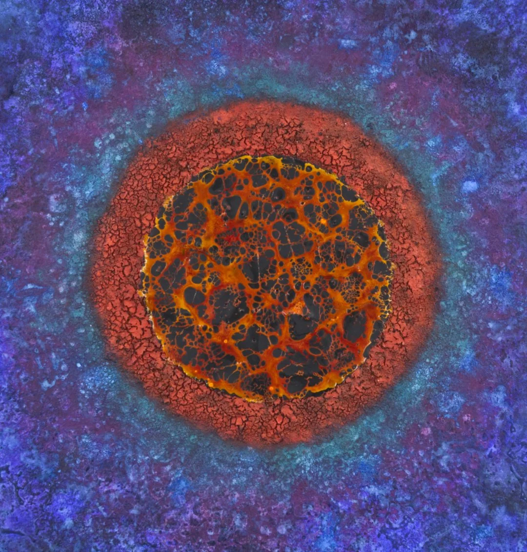  Painting#141, 2026  
Paint & encaustic on a wooden panel.  (18 x 24 x 1.75 in.)   