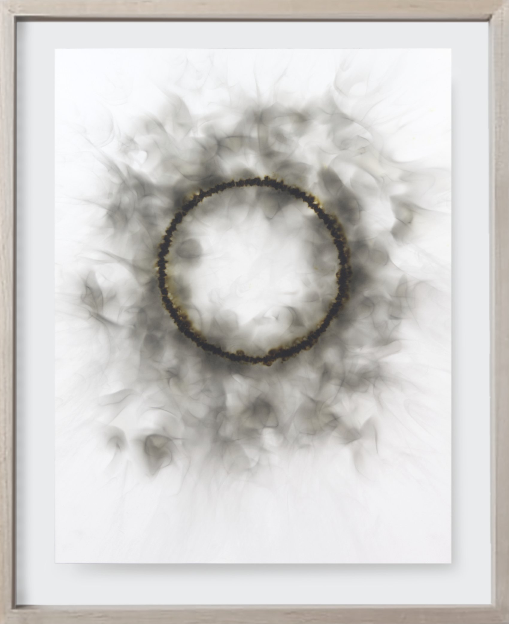 Burnt#113, 2022  
Kerosene soot on archival paper. (19 x 24 )   Unframed 