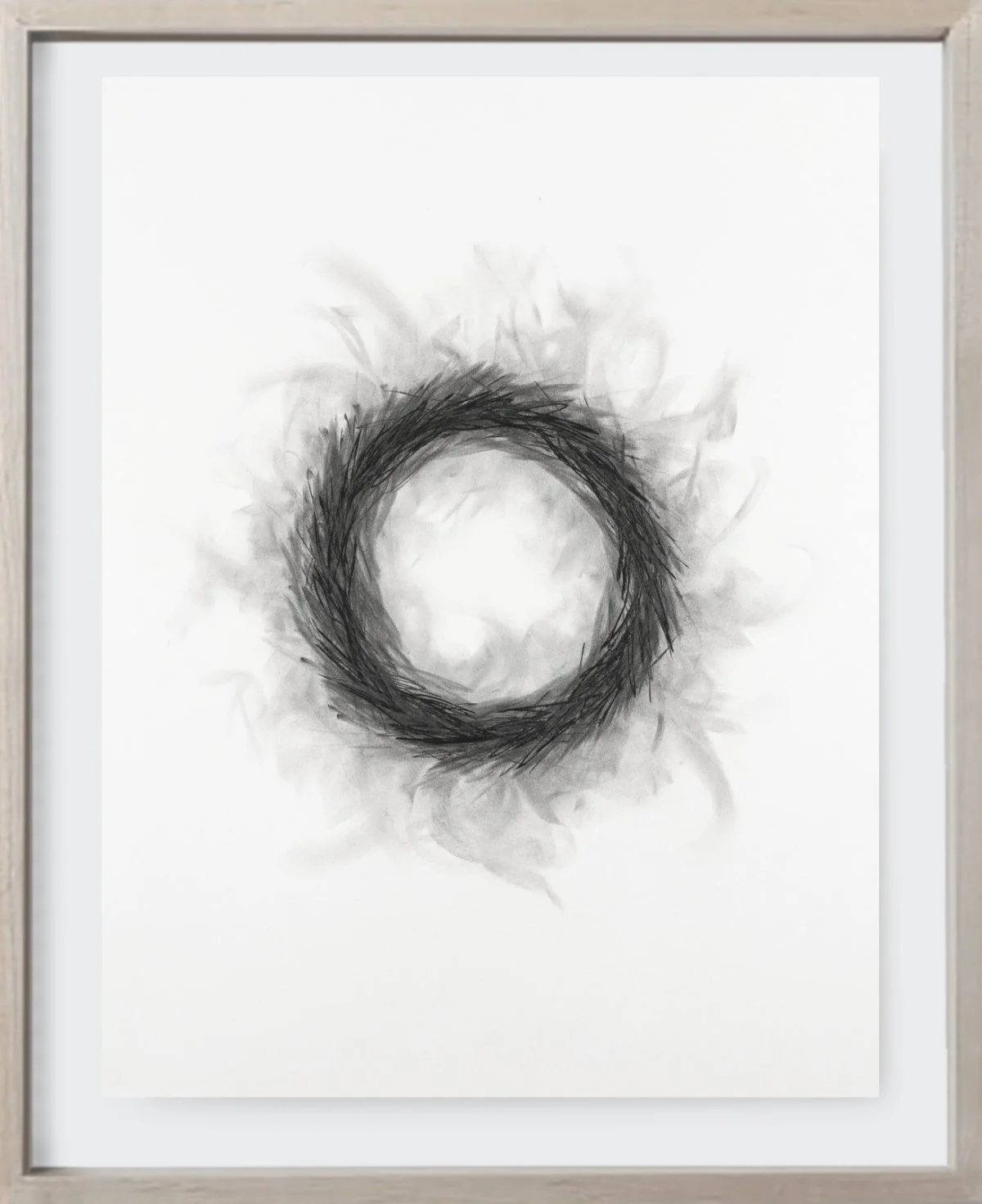   On Paper#15, 2019  
Graphite and charcoal on archival paper.  (19 x 24 )    Unframed 
