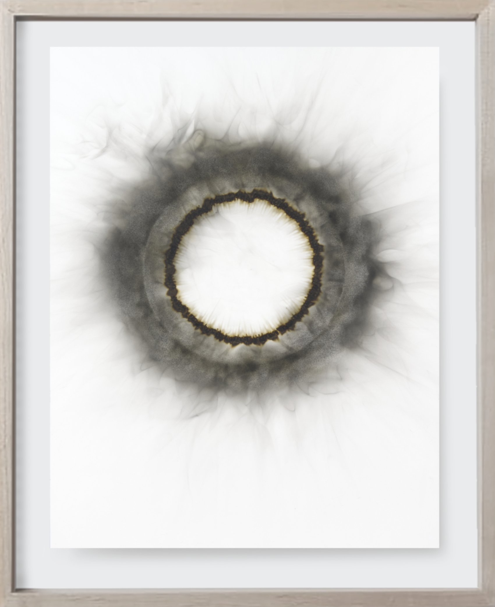  Burnt#107, 2022  
Kerosene soot on archival paper. (19 x 24 )   Unframed 