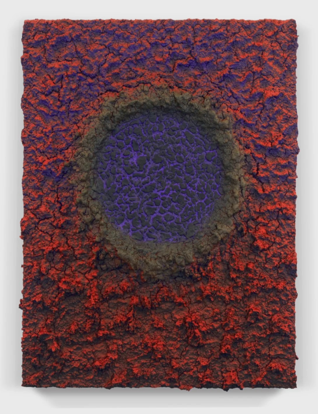  Painting#120, 2025  
Paint on a wooden panel.  (18 x 24 x 1.75 in.)   