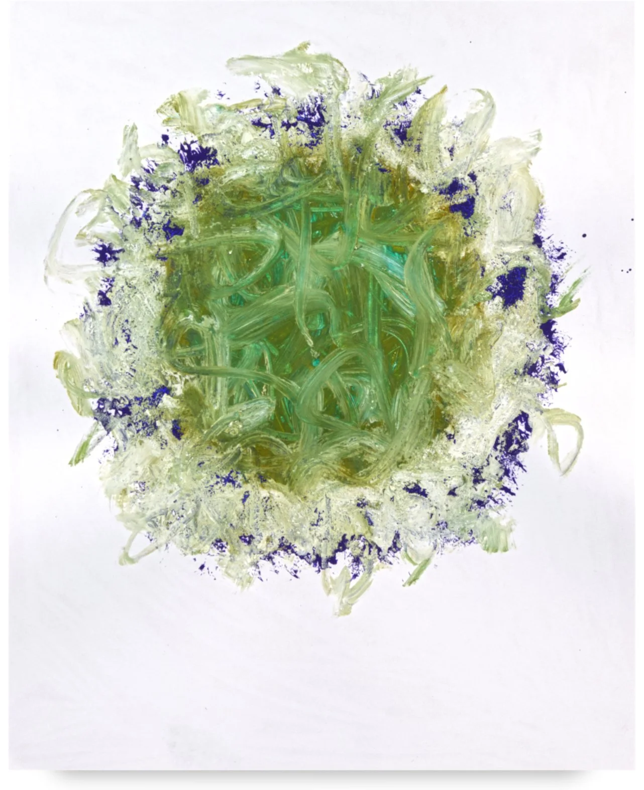   On Paper#161, 2024  
Oil paint on archival paper. (14 x 17 in.)
