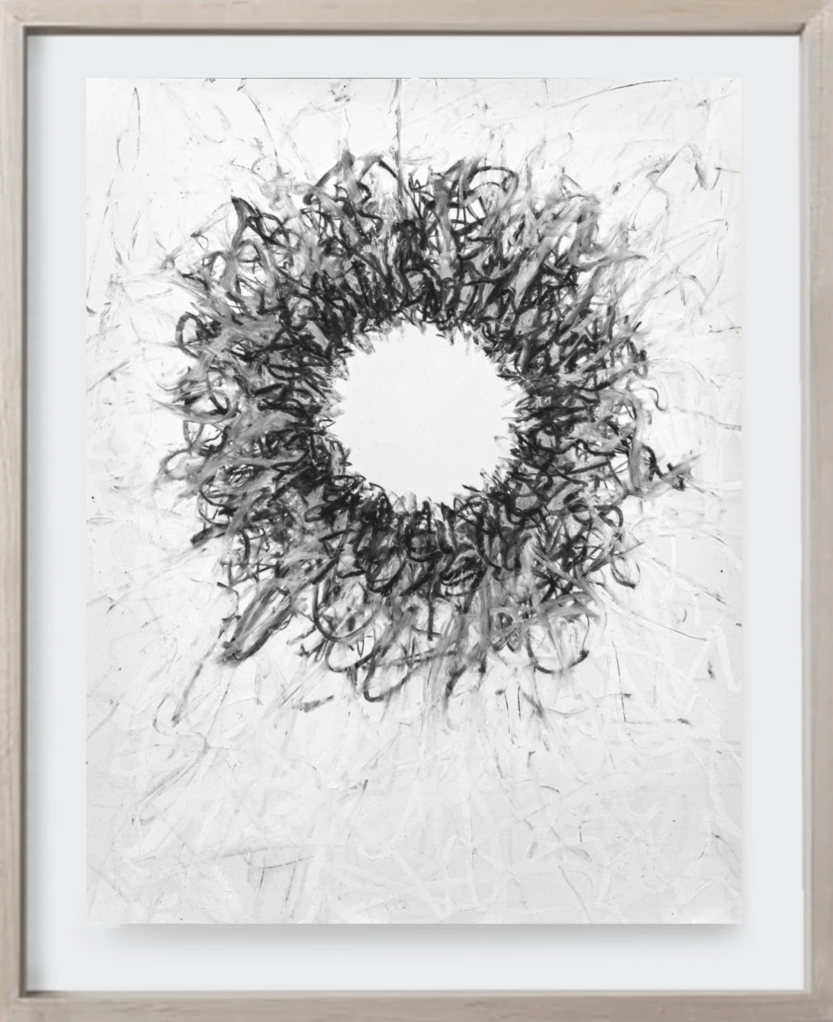   On-Paper Mini#23, 2021   
Acrylic enamel, oil paint, and pastel on archival paper. (8.5 x 11 )   Unframed 