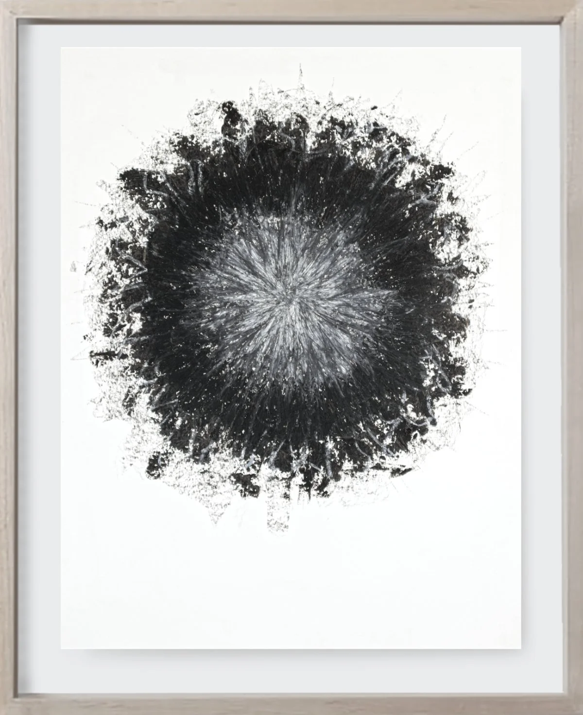   On Paper#39, 2020  
Acrylic enamel, charcoal, and pastel on archival paper. (19 x 24 )    Unframed 