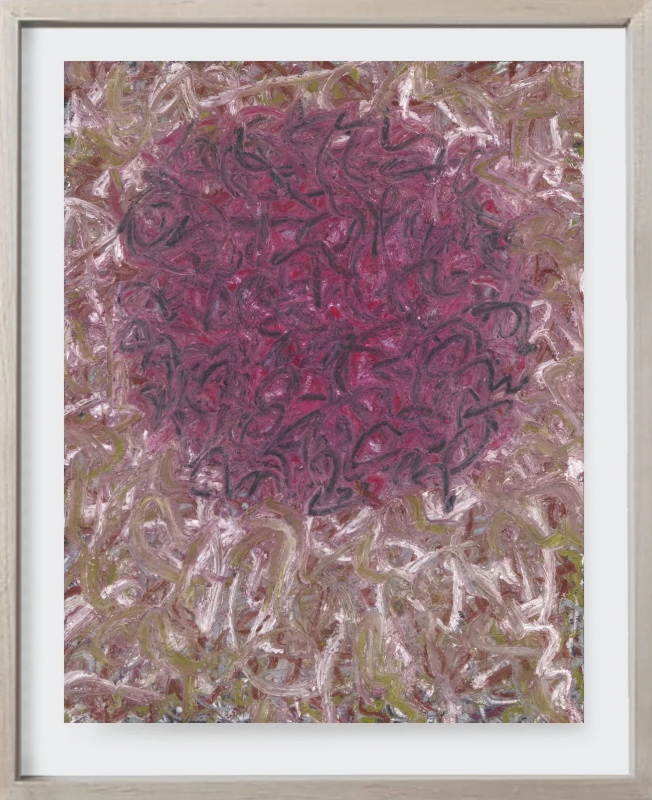   On Paper#166, 2025  
Oil paint on archival paper. (19 x 24 in.)