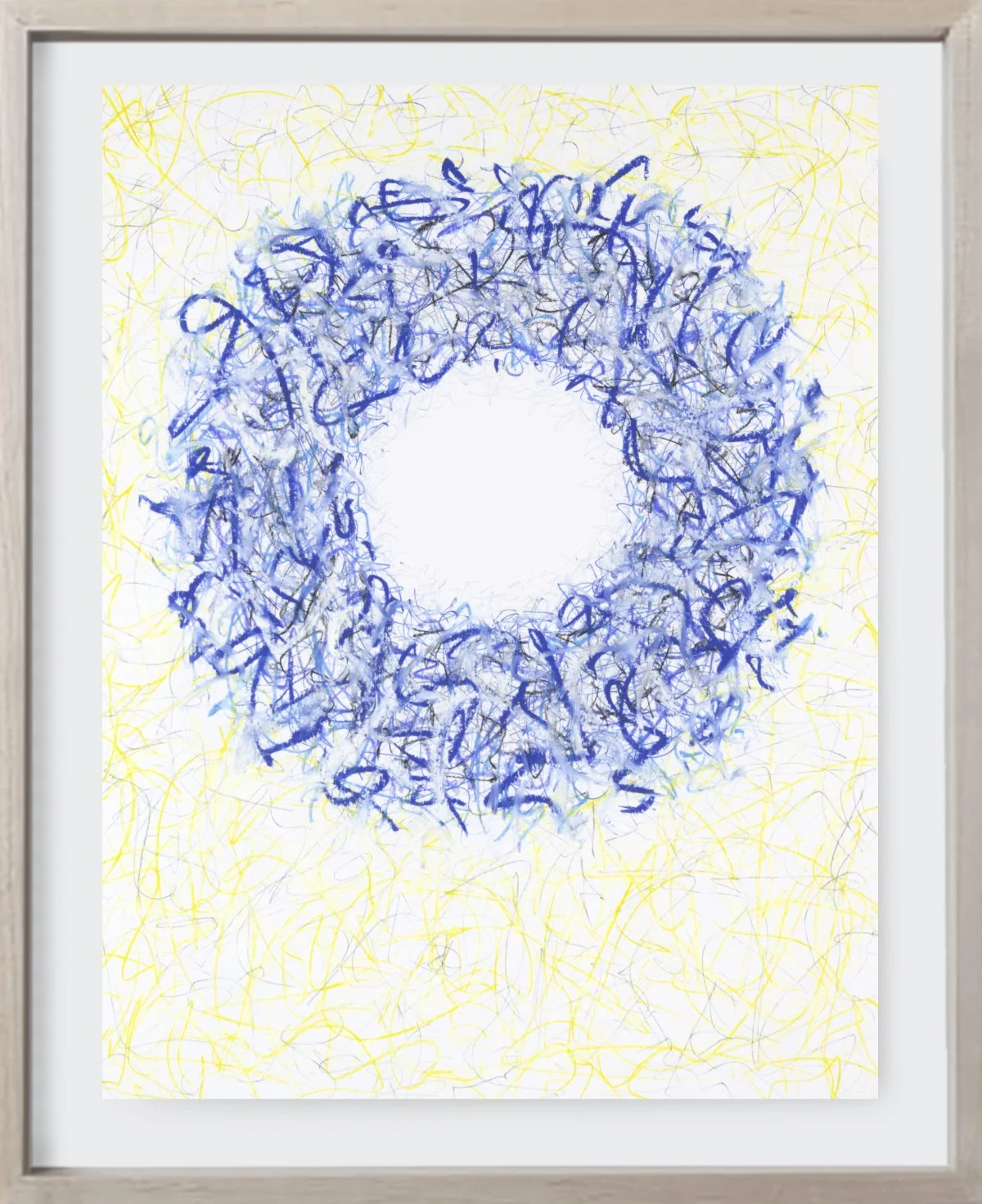  On Paper#196, 2026  
Ink, graphite & pastel on archival paper. (19 x 24 in.)