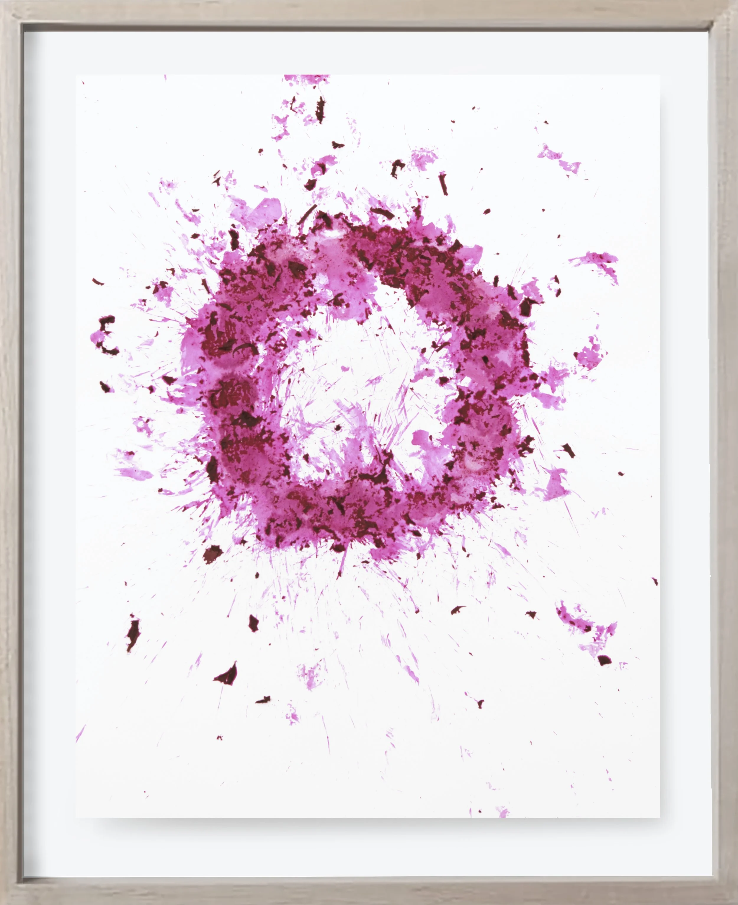 Beet#186, 2026 

 

 Crushed roasted beet and lacquer on archival paper.  &nbsp;(19 x 24 in)&nbsp;   Unframed     