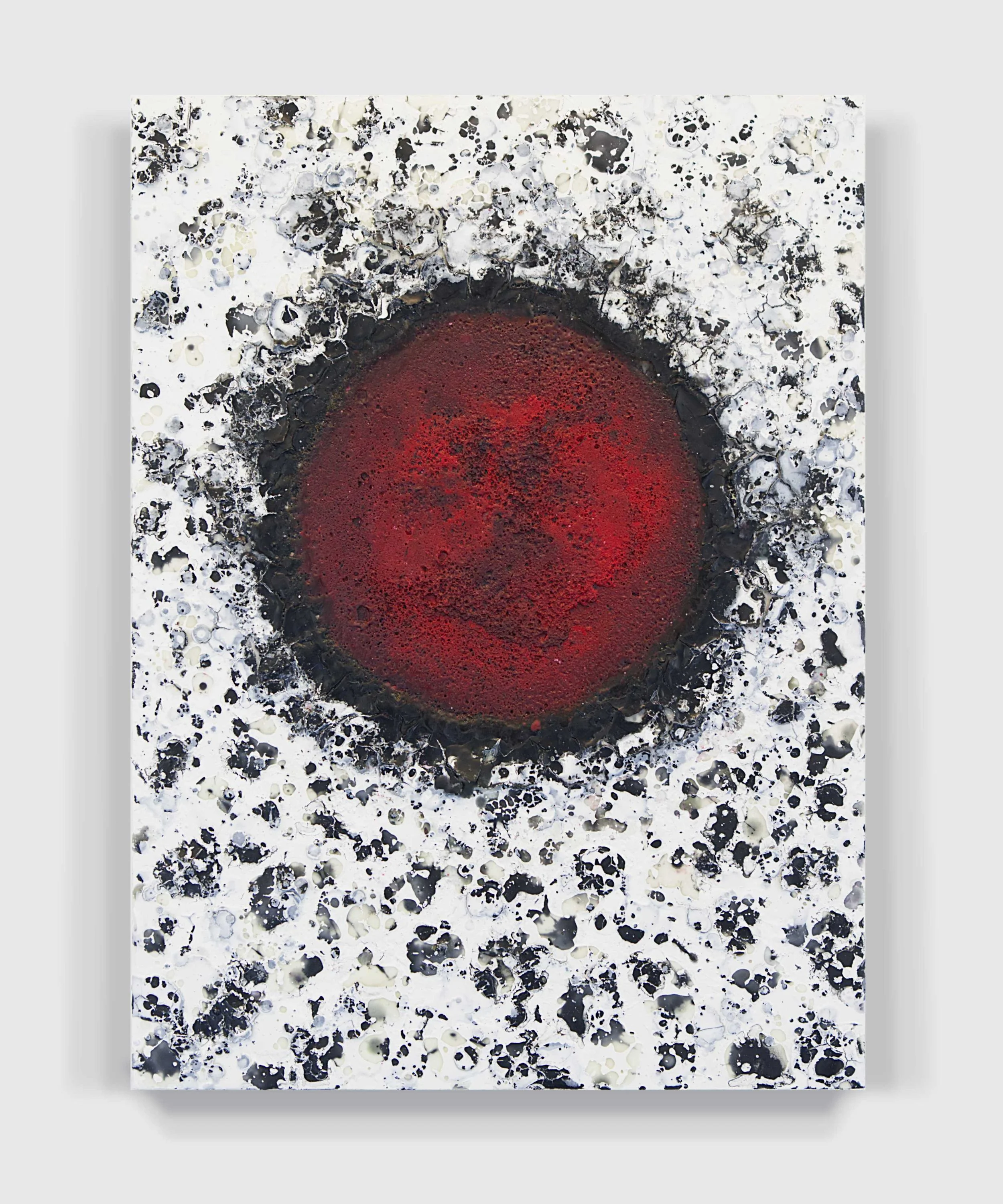  Melt#113. 2024  
Encaustic on a wooden panel.  (17.5 x 223.5 x 1.75 in.)