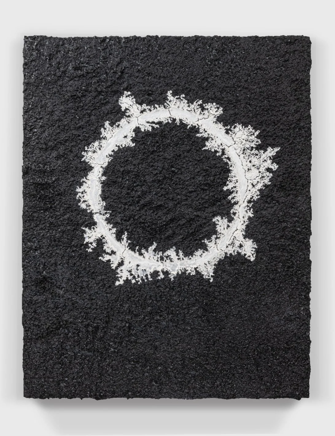   Painting#32, 2021   
Oil paint, acrylic enamel, (PVA) resin, and sawdust on a wooden panel.  ((24 x 30 x  2 in.)  Provenance [Private collector.]
