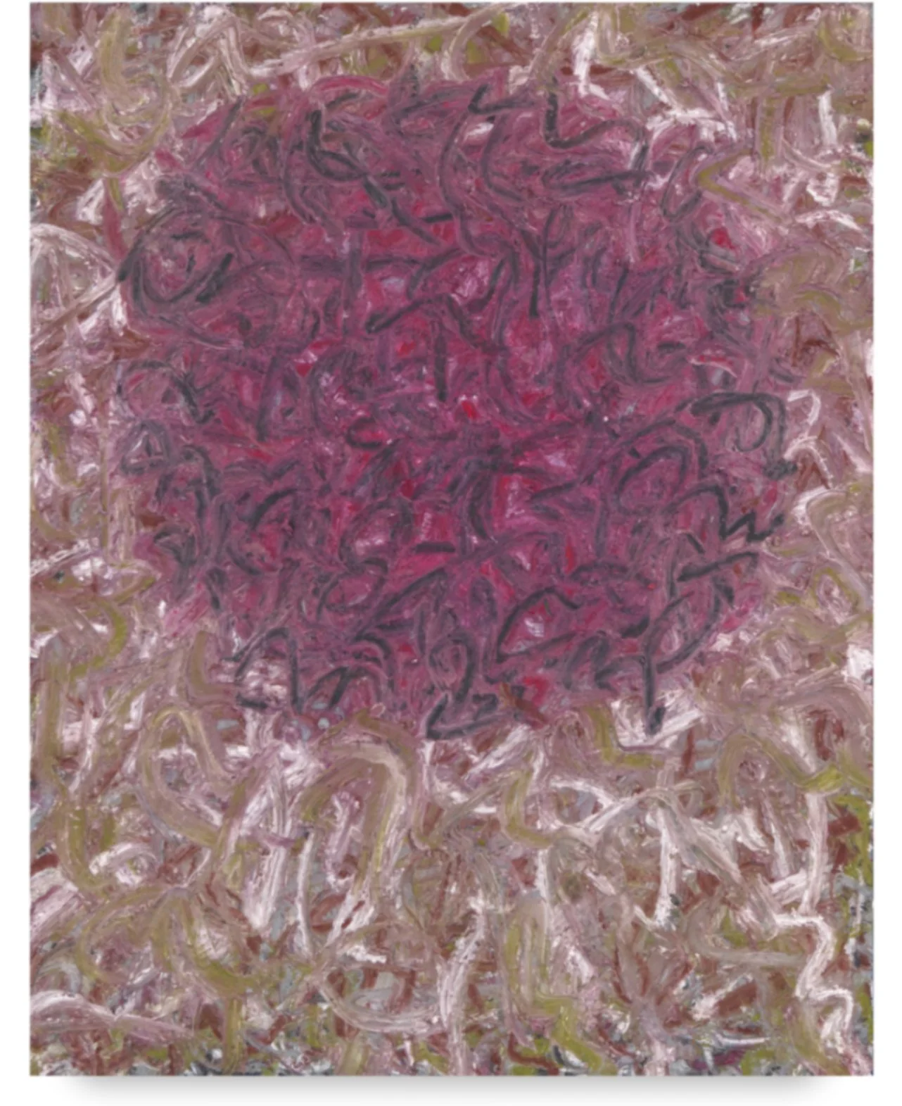   On Paper#166, 2025  
Oil paint on archival paper. (19 x 24 in.)