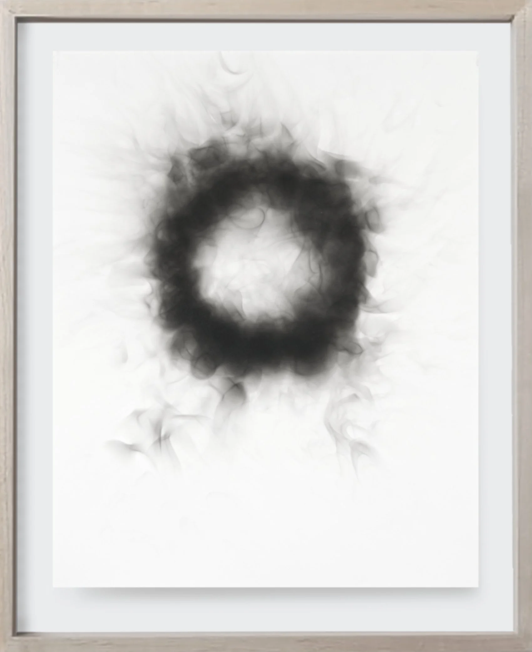  Burnt#130, 2022  
Kerosene soot on archival paper. (19 x 24 )    Unframed 