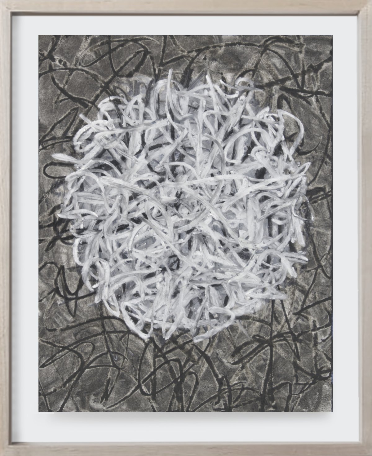   On-Paper Mini#32, 2021   
Acrylic enamel, oil paint, and pastel on archival paper. (8.5 x 11 )   Unframed 