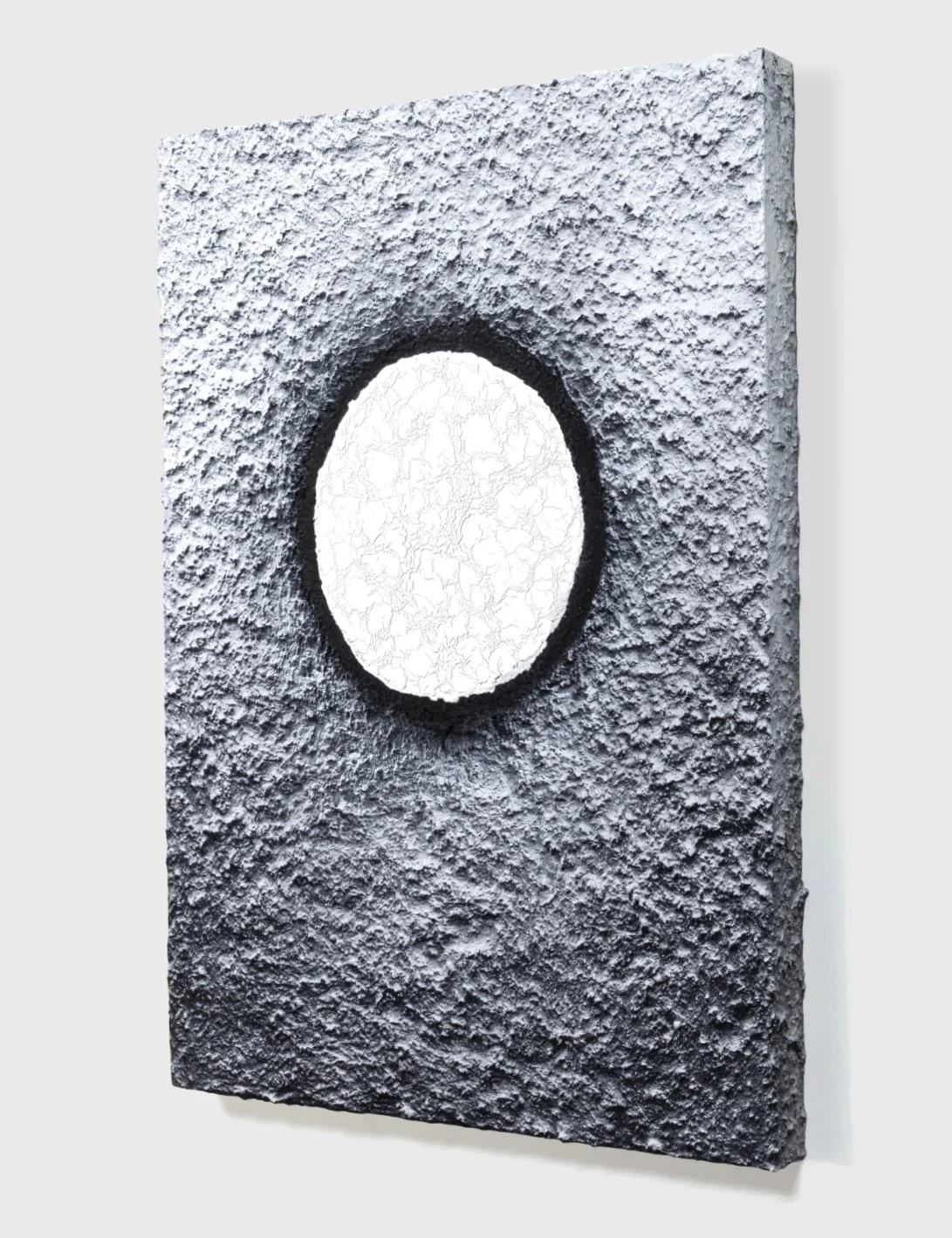   Painting#41, 2021   
Oil paint, acrylic enamel, (PVA) resin, and sawdust on a wooden panel.   ((24 x 32 x  2 in.) 