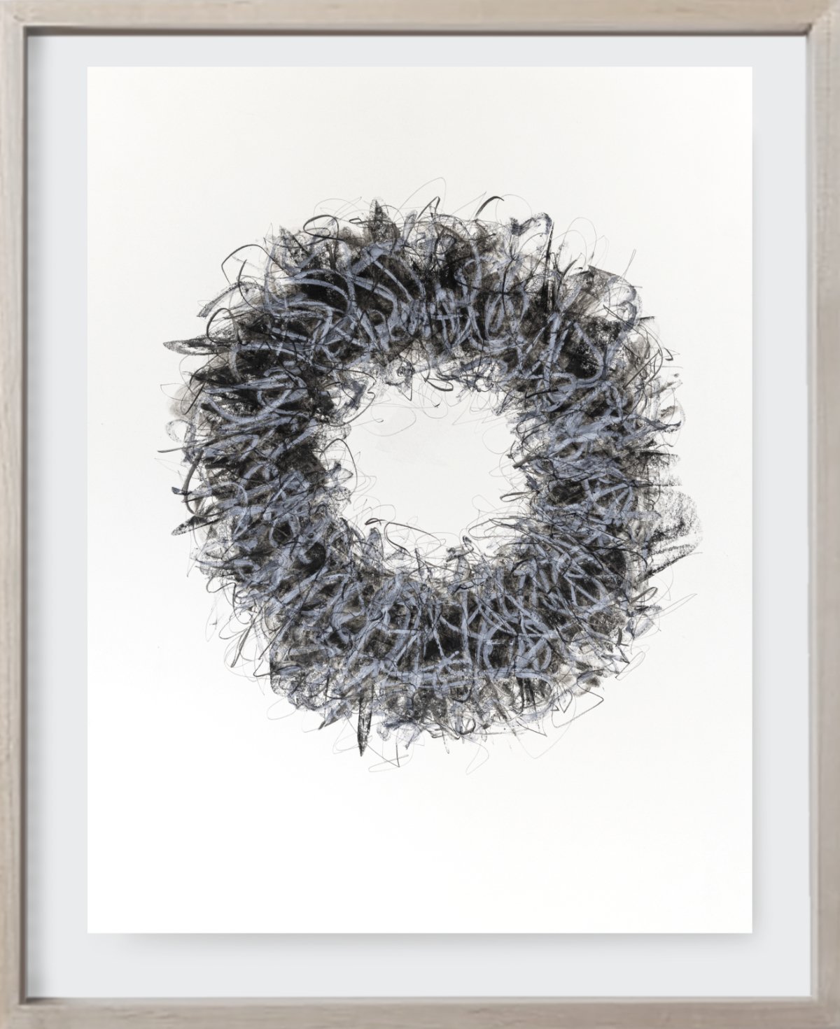   On Paper#27, 2020  
Acrylic enamel, charcoal, and pastel on archival paper. (19 x 24 )    Unframed 
