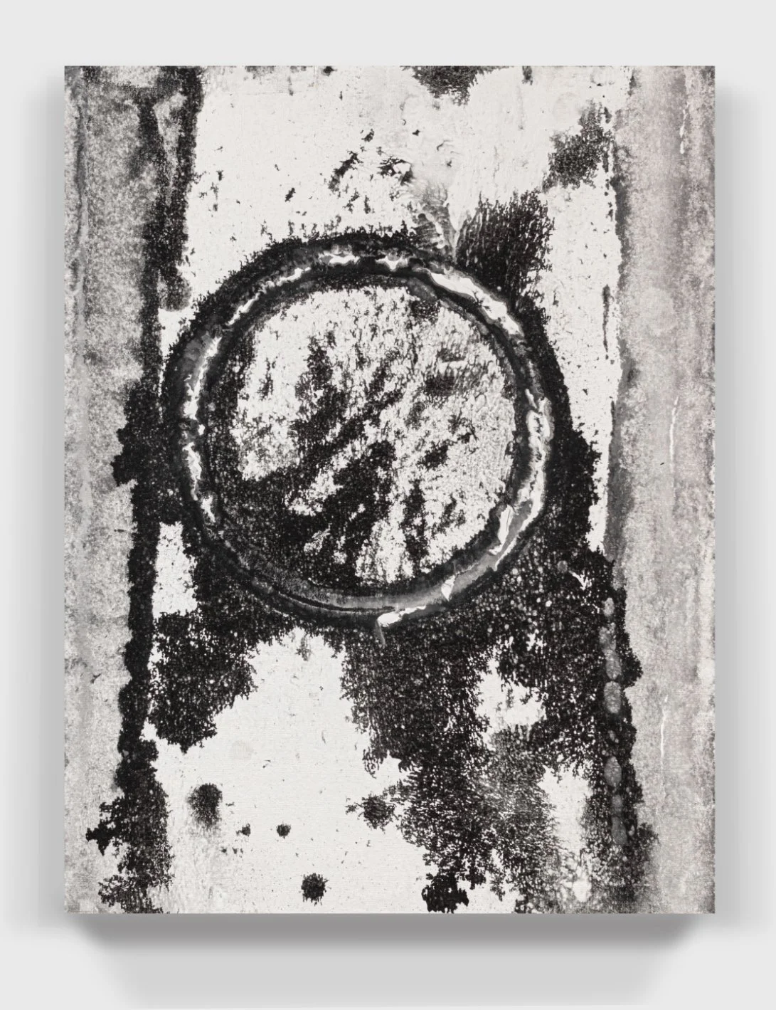   Painting#6   2021   
Acrylic enamel on a canvas-covered wooden panel.  (15 x 19.5 X 1.75 in)  
