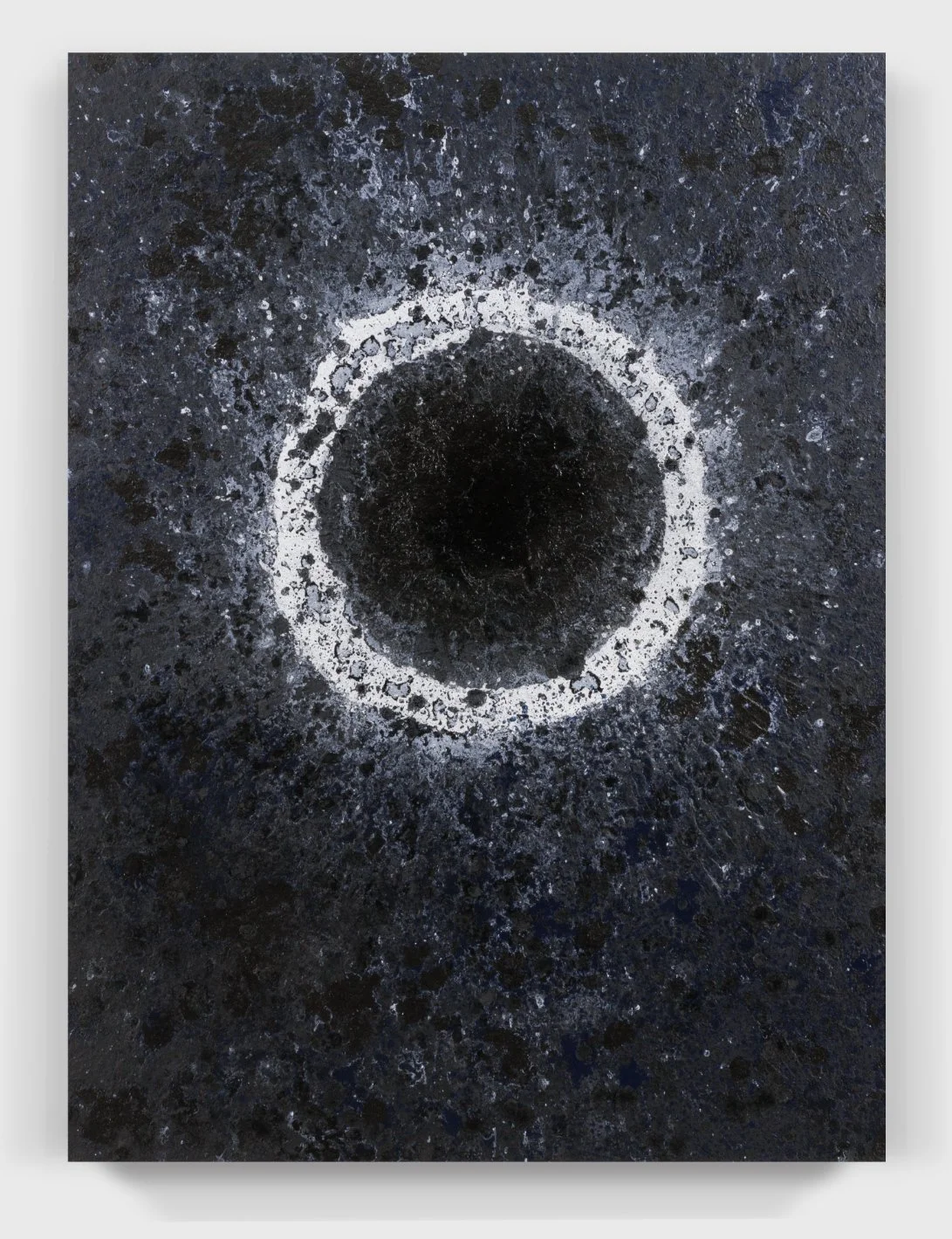   Painting#46, 2022  
Oil paint and acrylic enamel on a wooden panel.  (19 x 24 x 2 in.)  