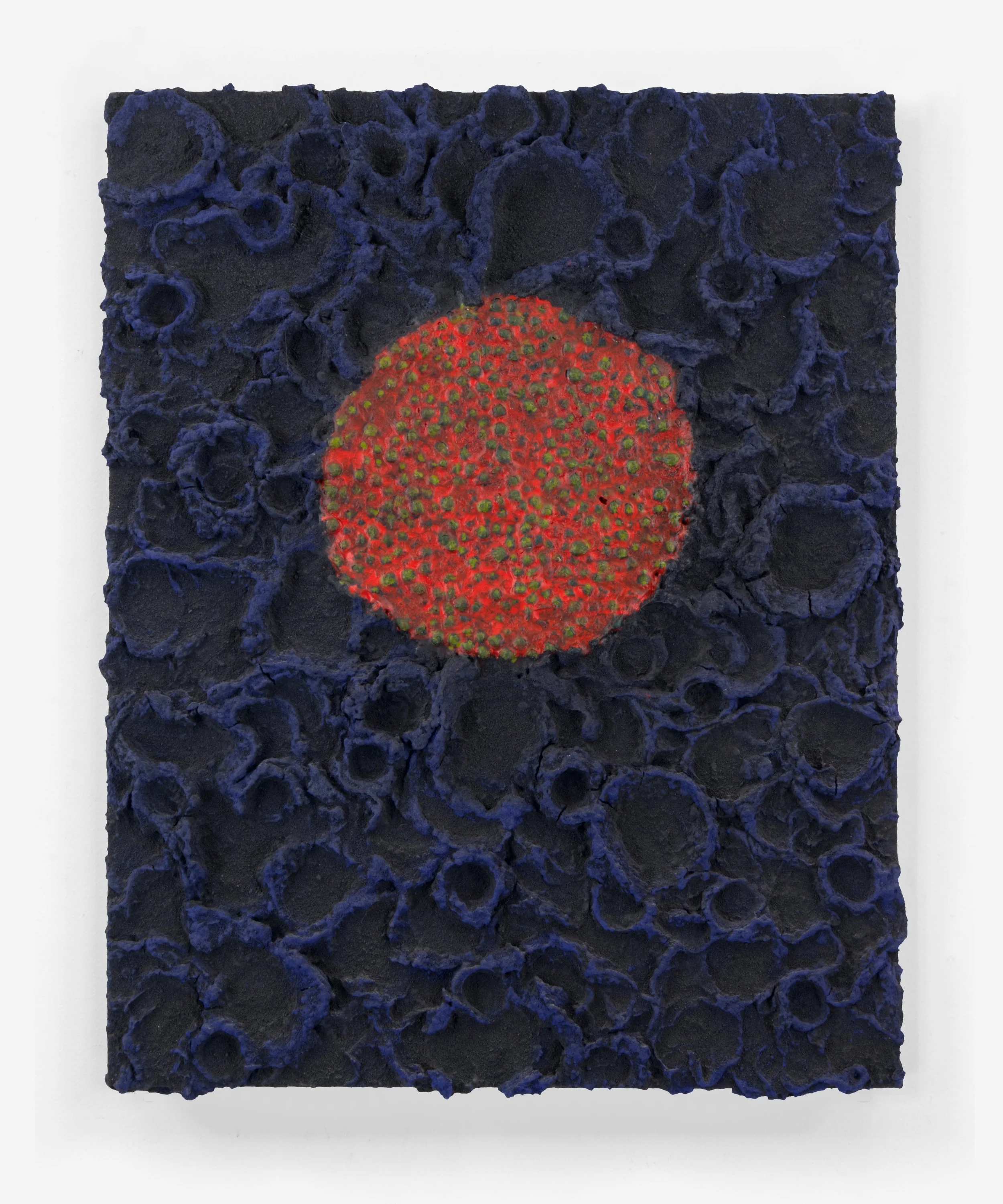  Painting#124, 2025  
On a wooden panel.  (18 x 24 x 1.75 in.)   