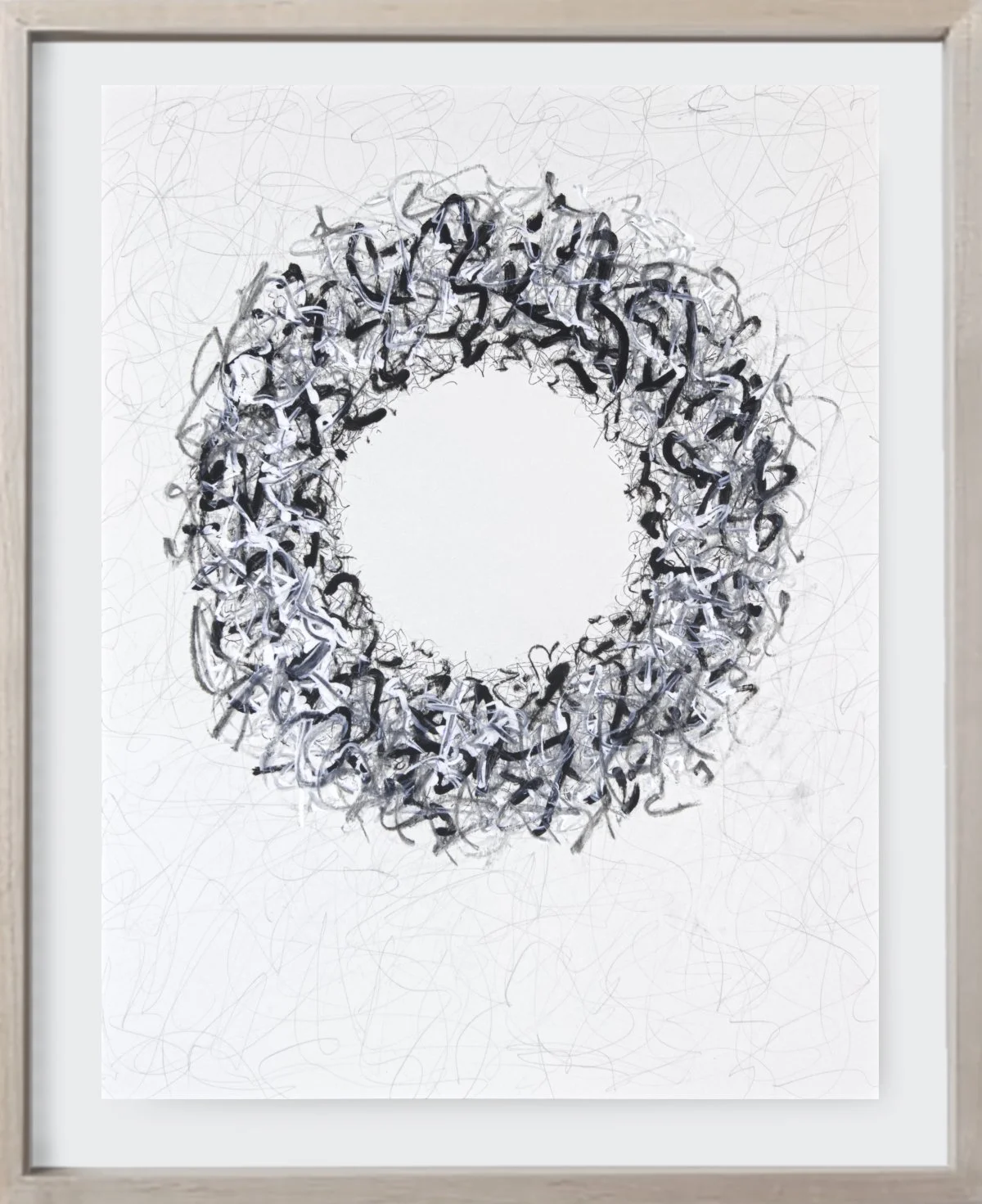   On Paper#195, 2026  
Ink & graphite on archival paper. (19 x 24 in.)
