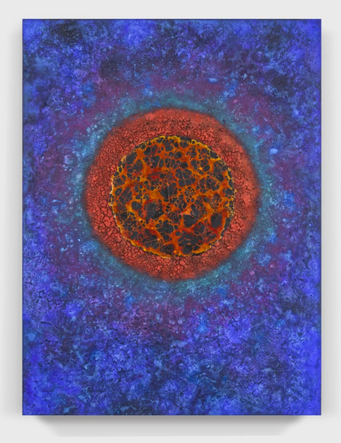  Painting#141, 2026  
Paint & encaustic on a wooden panel.  (18 x 24 x 1.75 in.)   