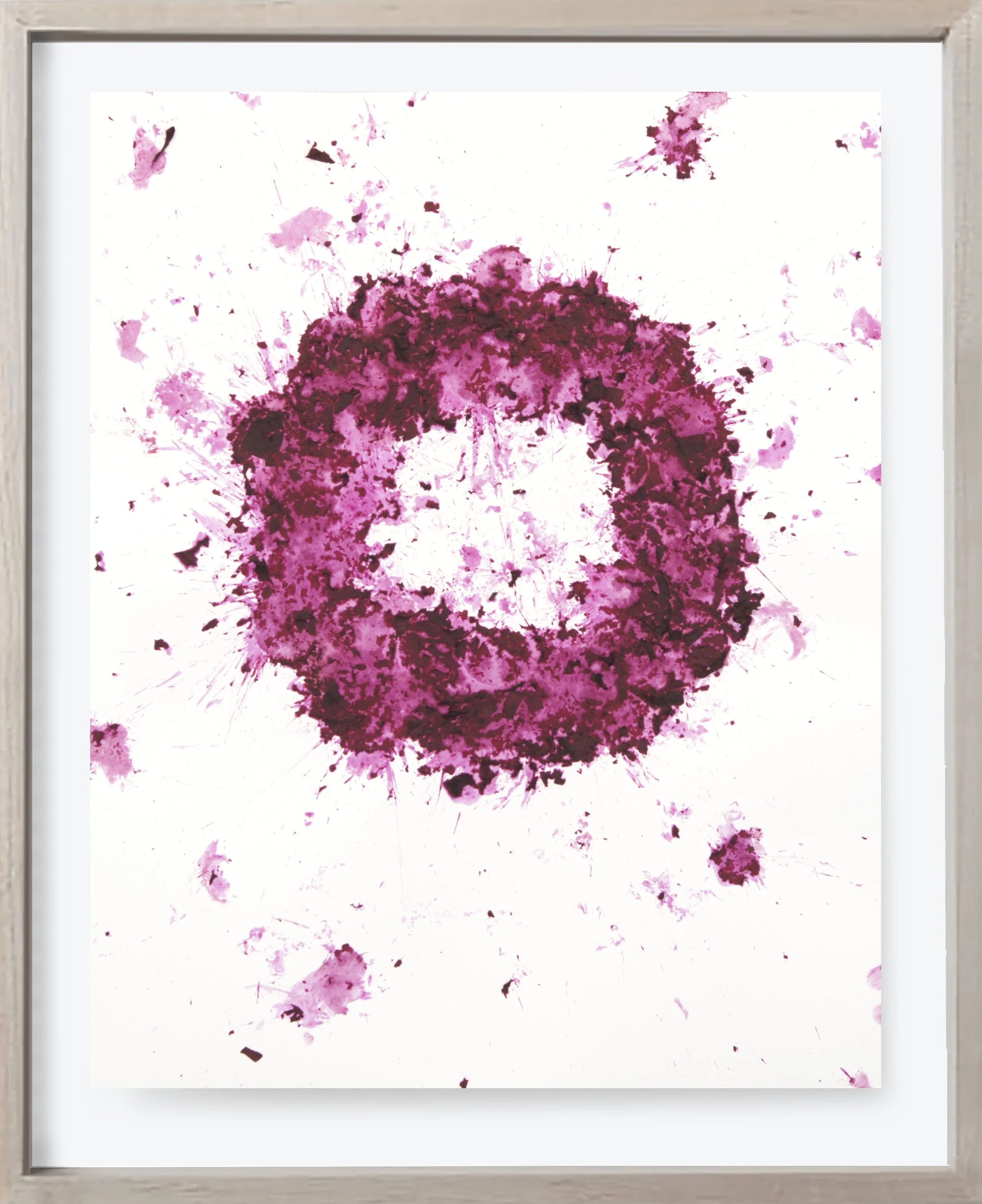 Beet#185, 2026 

 

 Crushed roasted beet and lacquer on archival paper.  &nbsp;(19 x 24 in)&nbsp;   Unframed     