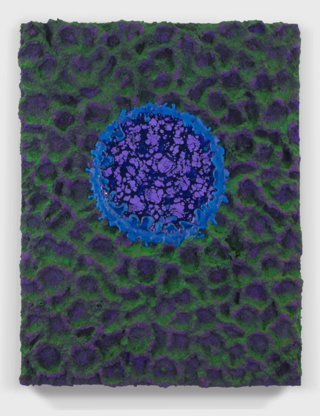  Painting#125, 2025  
Paint & encaustic on a wooden panel.  (18 x 24 x 1.75 in.)   
