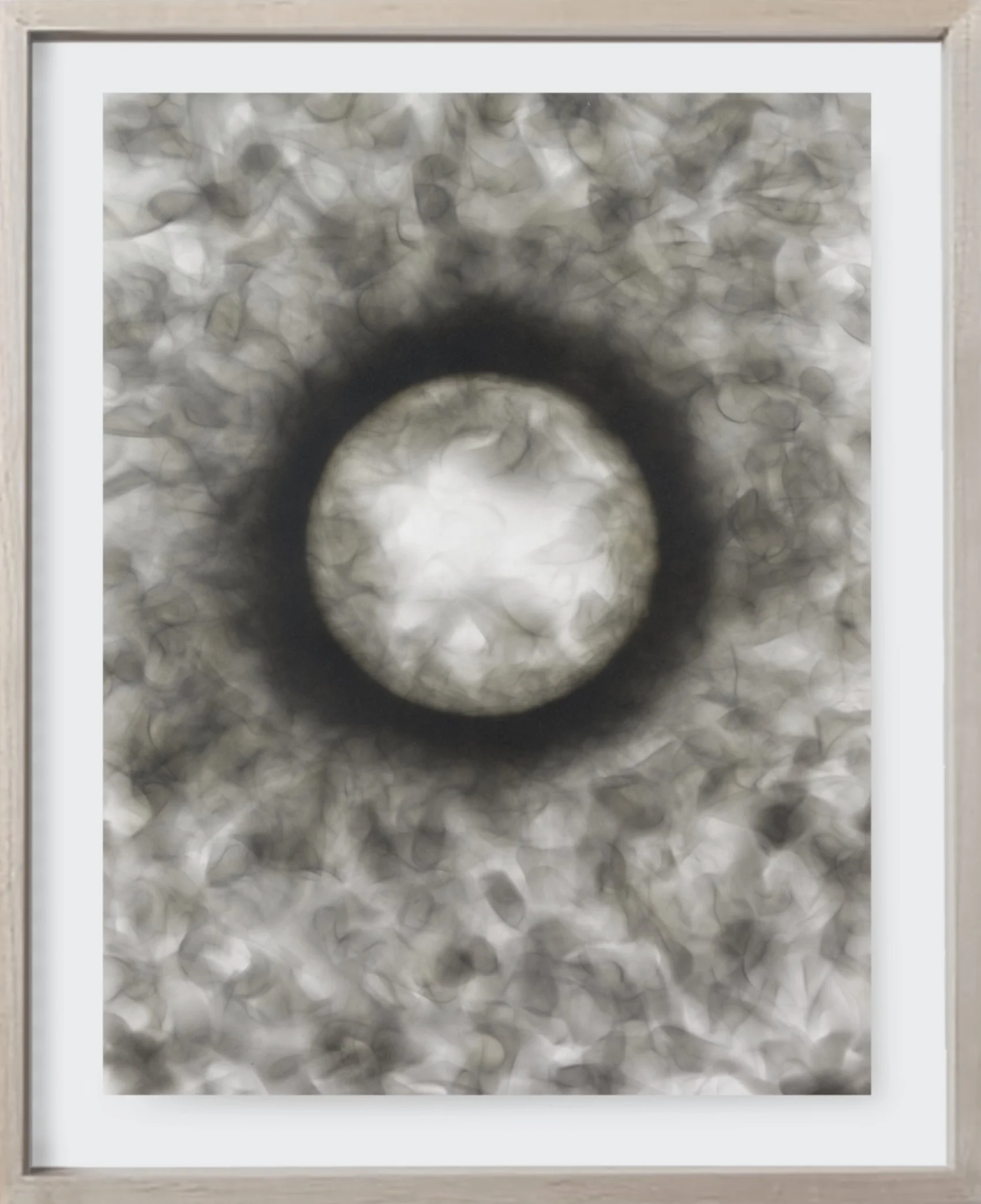  Burnt#106, 2022  
Kerosene soot on archival paper. (19 x 24 )   Unframed 