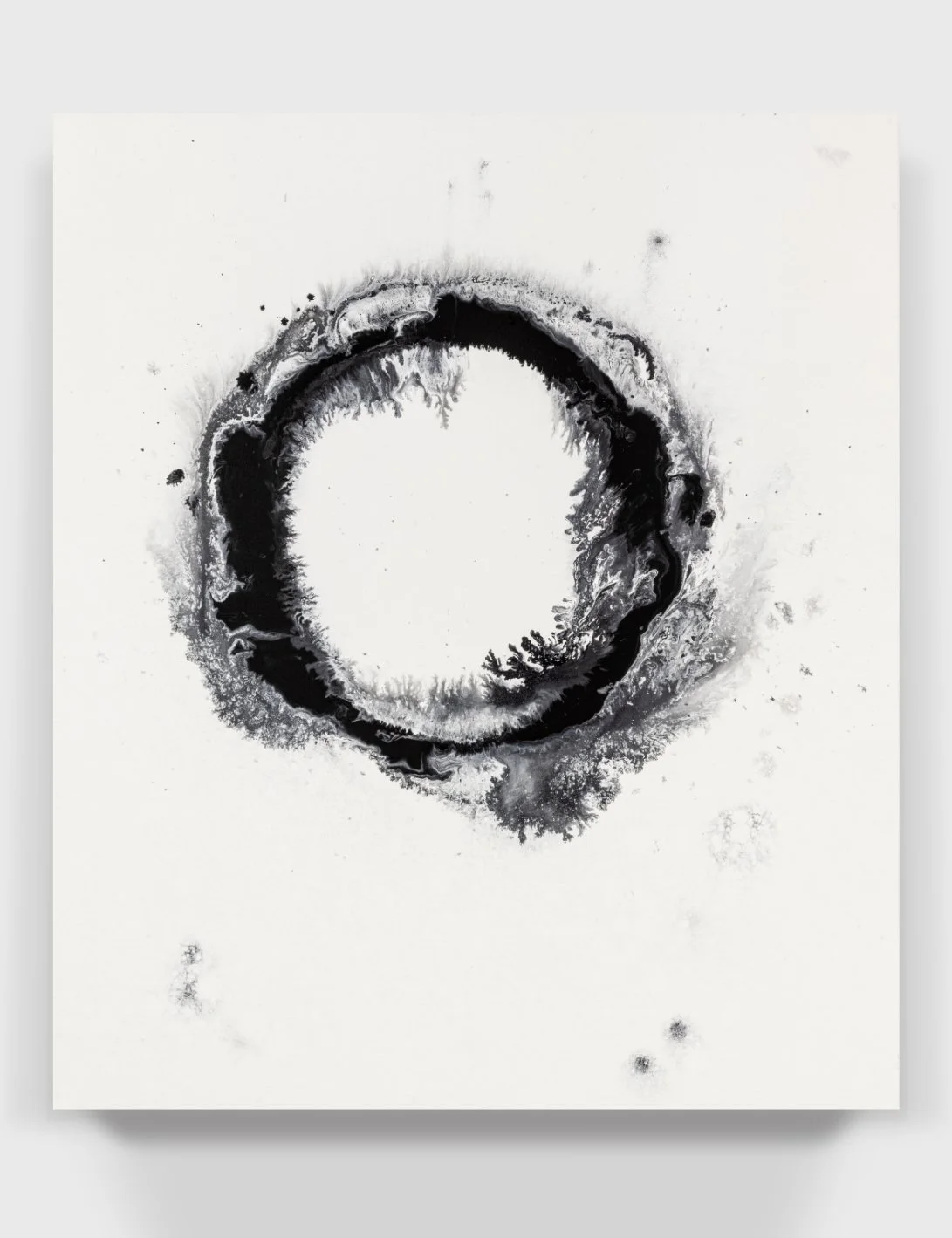   Painting#15,   2021   
Acrylic enamel on a canvas-covered wooden panel.  (26 x 30 X 1.75 in)  